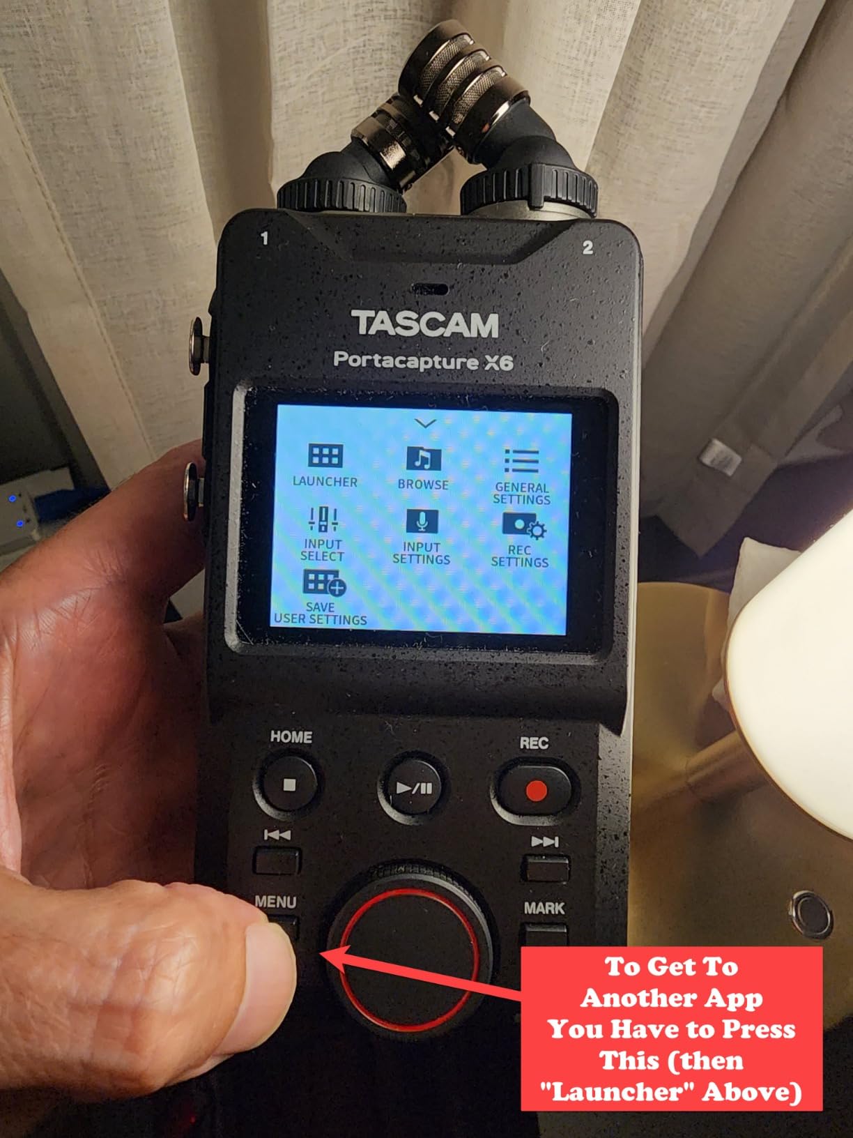 TASCAM Portacapture X6 32-bit Float Portable Audio Recorder, Field Recorder for Video, Music, Podcast, Voice, Podcasting customer photo 1