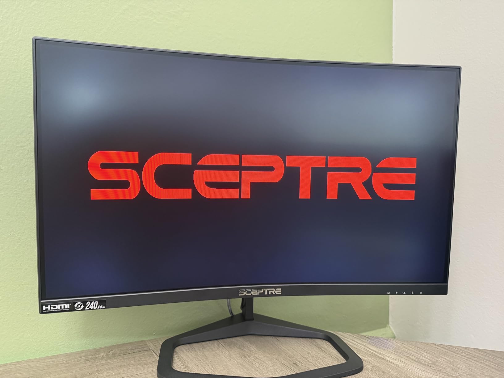 Sceptre Curved 24.5-inch Prime Gaming Monitor up to 240Hz 1080p R1500 1ms DisplayPort x2 HDMI x2 Blue Light Shift Build-in Speakers, Machine Black 2025 (C255B-FWT240 Series) customer photo 1