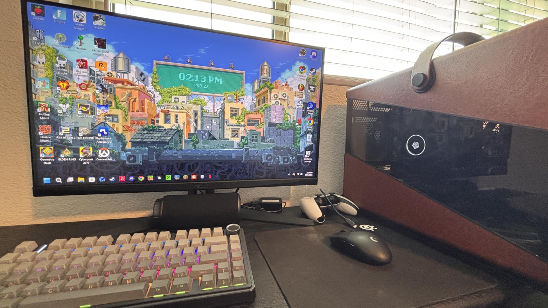 ASUS TUF Gaming VG27AQ3A 27 Inch 1440p 180Hz G-SYNC Gaming Monitor | Fast IPS, ELMB Sync, 1ms, 130% sRGB, Built-In Speakers, FreeSync Premium, HDR10, for PS5 and Xbox, 3yr warranty customer photo 2