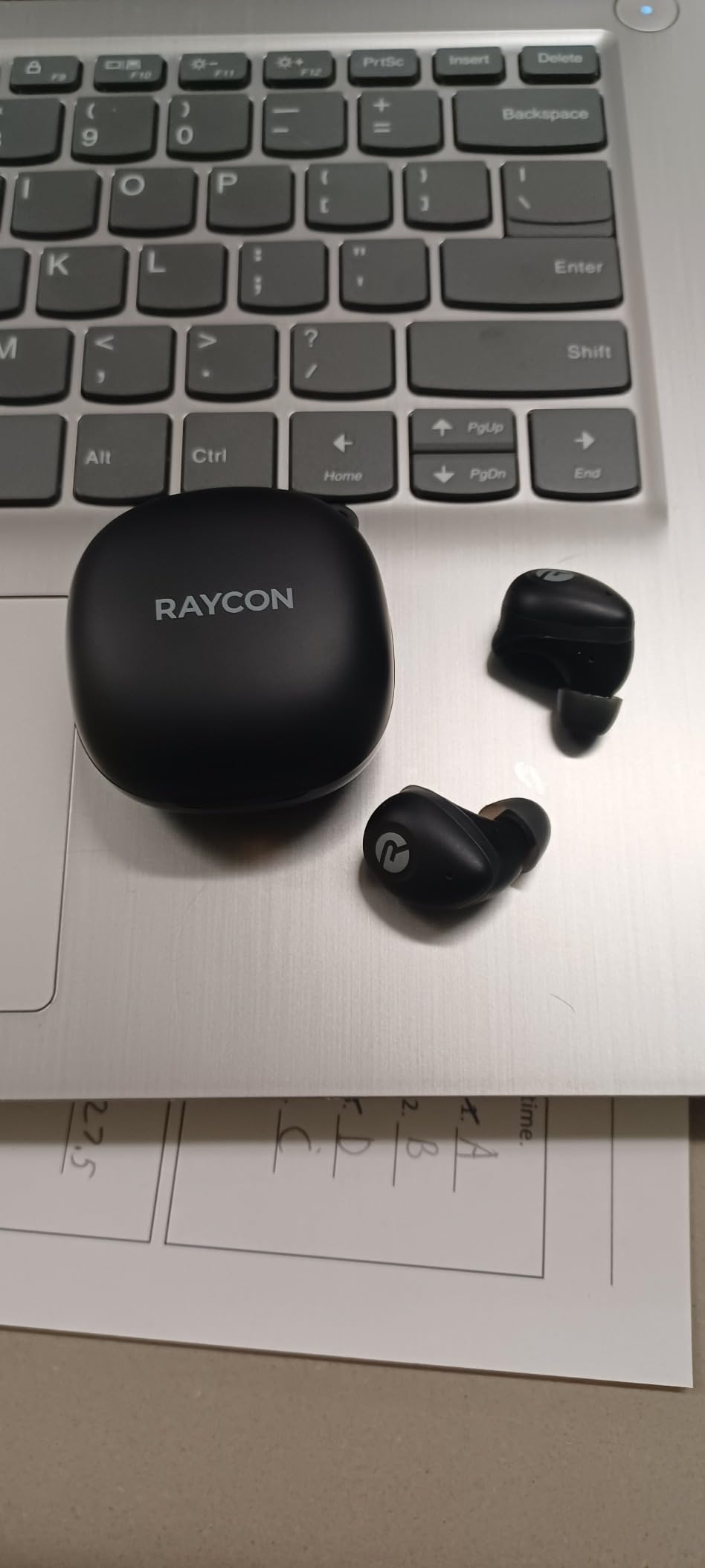 Raycon Fitness Bluetooth Wireless Earbuds + Microphone with Active Noise Canceling, Sweat & Water-Resistant Earphones, Running Headphones, Ear Buds Wireless Bluetooth 56 Hours Playtime (Black) customer photo 1