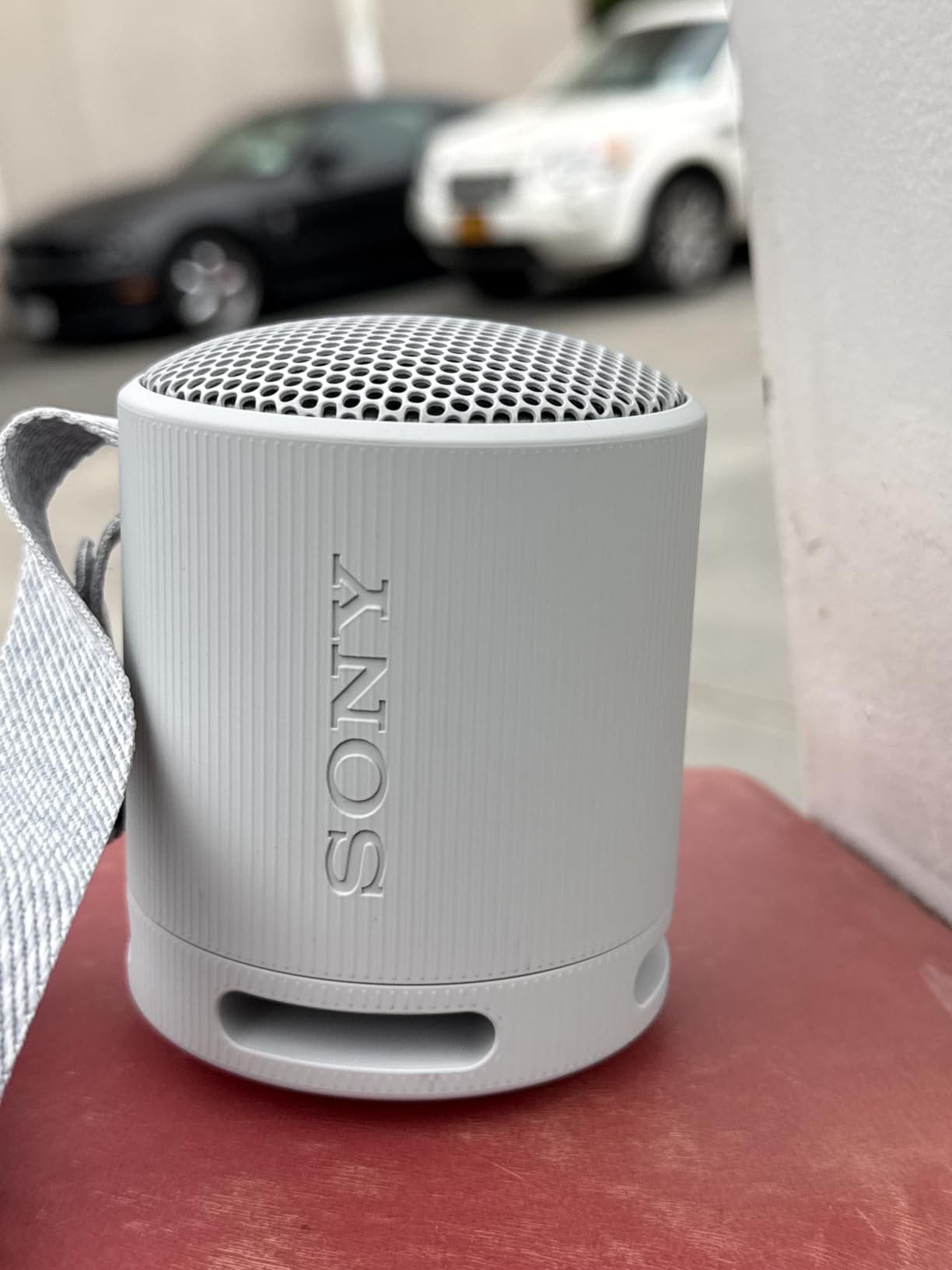 Sony SRS-XB100 Wireless Bluetooth Portable Lightweight Speaker, Black | 16 Hr Battery, Super-Compact Travel Speaker, IP67 Waterproof & Dustproof Shower Speaker, Versatile Strap, Hands-free Calling customer photo 2