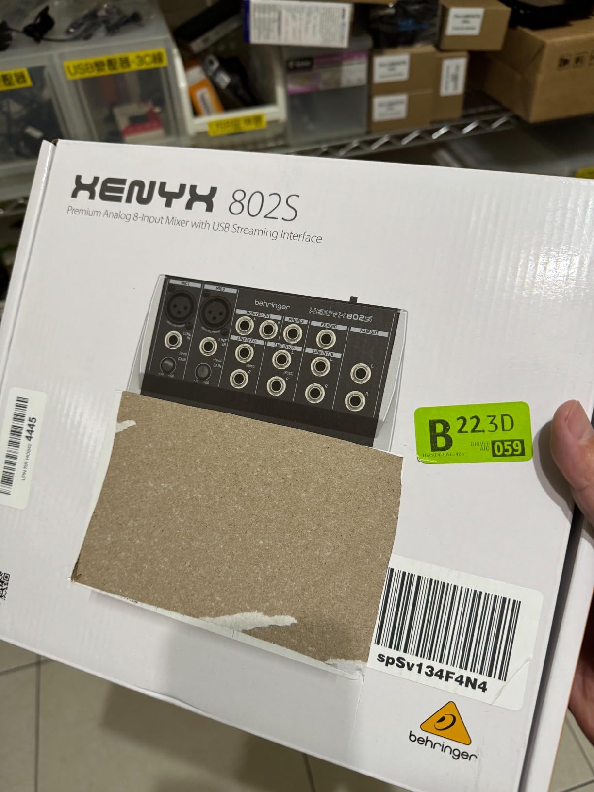 Behringer XENYX 802S Premium Analog 8-Input Mixer with USB Streaming Interface customer photo 2