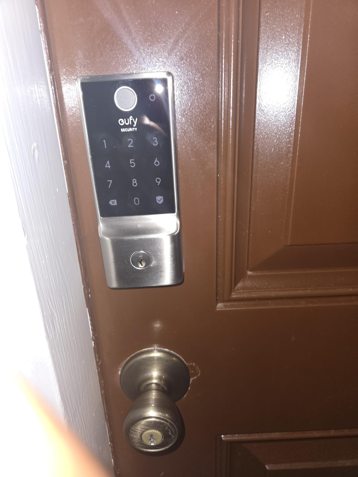 eufy Security Smart Lock C220, Fingerprint Keyless Entry Door Lock | Built-in Wi-Fi, App Remote Control, Up to 8-Month Battery, Front Door Smart Lock Deadbolt, IP53 Waterproof, BHMA Grade 3 customer photo 2