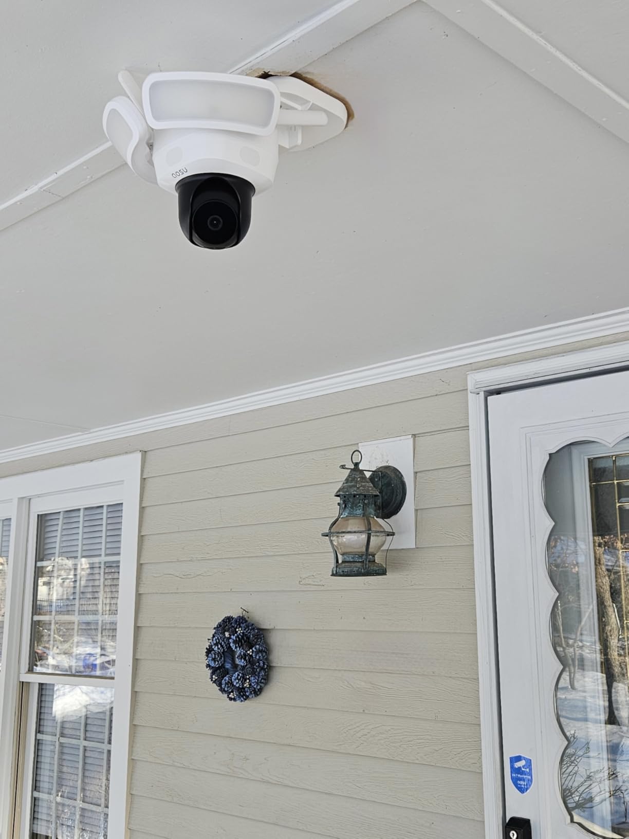 aosu Wired Floodlight Camera 3K 2600-Lumen 24/7 Recording | 360° Outdoor Coverage, Motion Detection, Color Night Vision, 2.4G WiFi, Alexa & Google Compatible, No Subscription Required customer photo 2