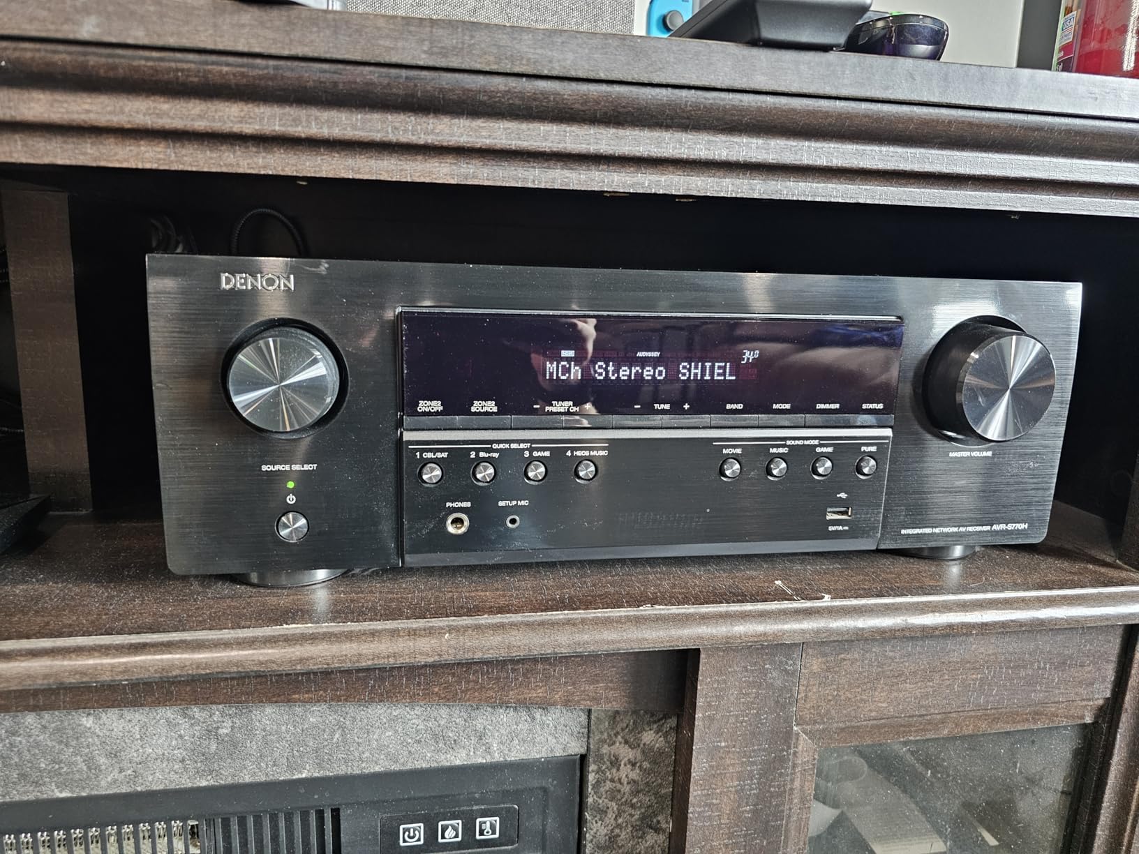 Denon AVR-S770H 7.2 Ch Home Theater Receiver, 8K UHD HDMI 75W X 7, HEOS, Dolby TrueHD, DTS:X customer photo 2