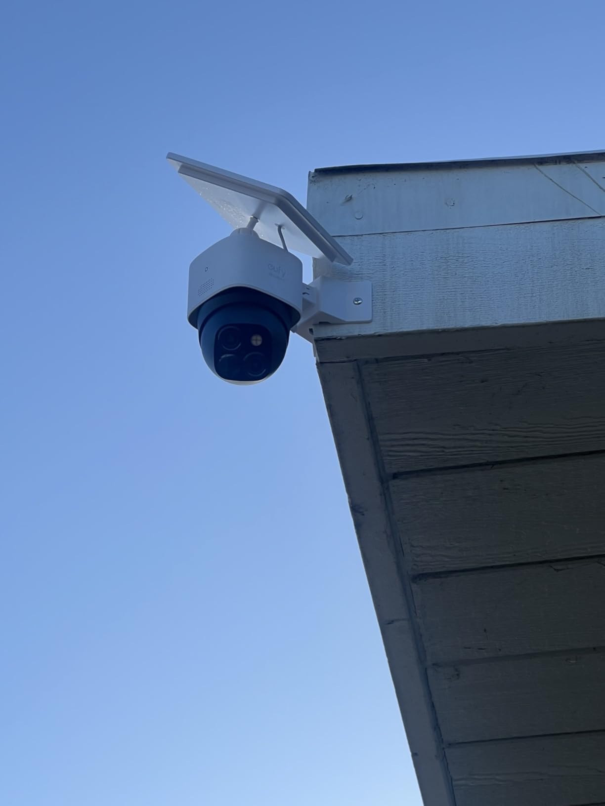 eufy Security SoloCam S340, 3K Dual-Lens Solar Security Camera | 360° Coverage, Pan & Tilt, No Blind Spots, AI Detection & Tracking, Color Night Vision, No Monthly Fee, Built-in 8GB customer photo 1