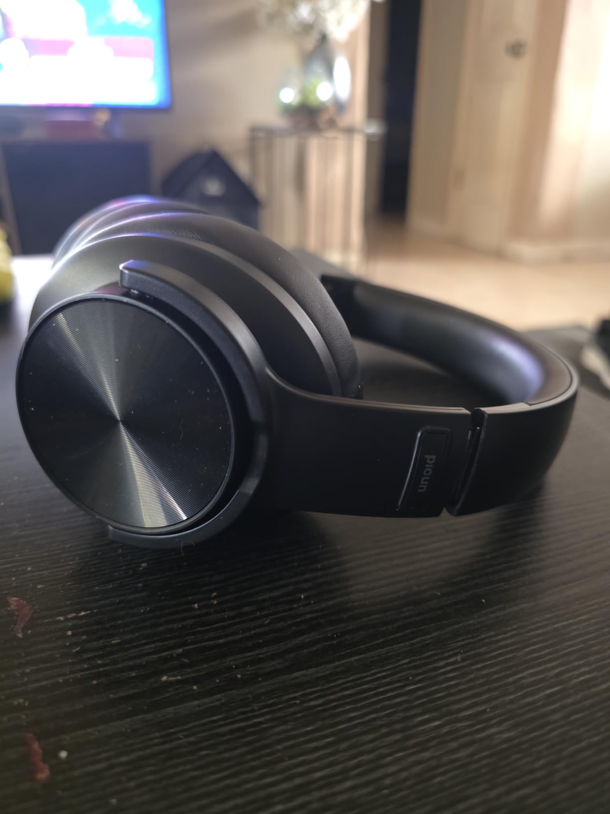 Picun B8 Wireless Bluetooth Headphones, 120H Playtime, 3EQ Modes, Black | Over-Ear, Built-in Microphone, Multipoint Connection, Foldable, Button & Touch Controls, for Travel Home Office Phone PC customer photo 1