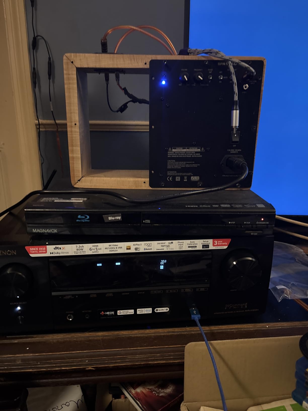 Denon AVR-X1800H 7.2 Channel AV Stereo Receiver (80W x 7), WiFi, Bluetooth | Wireless Streaming via Built-in HEOS, Supports Dolby Vision, HDR10+, Dynamic HDR, & Home Automation Systems customer photo 1