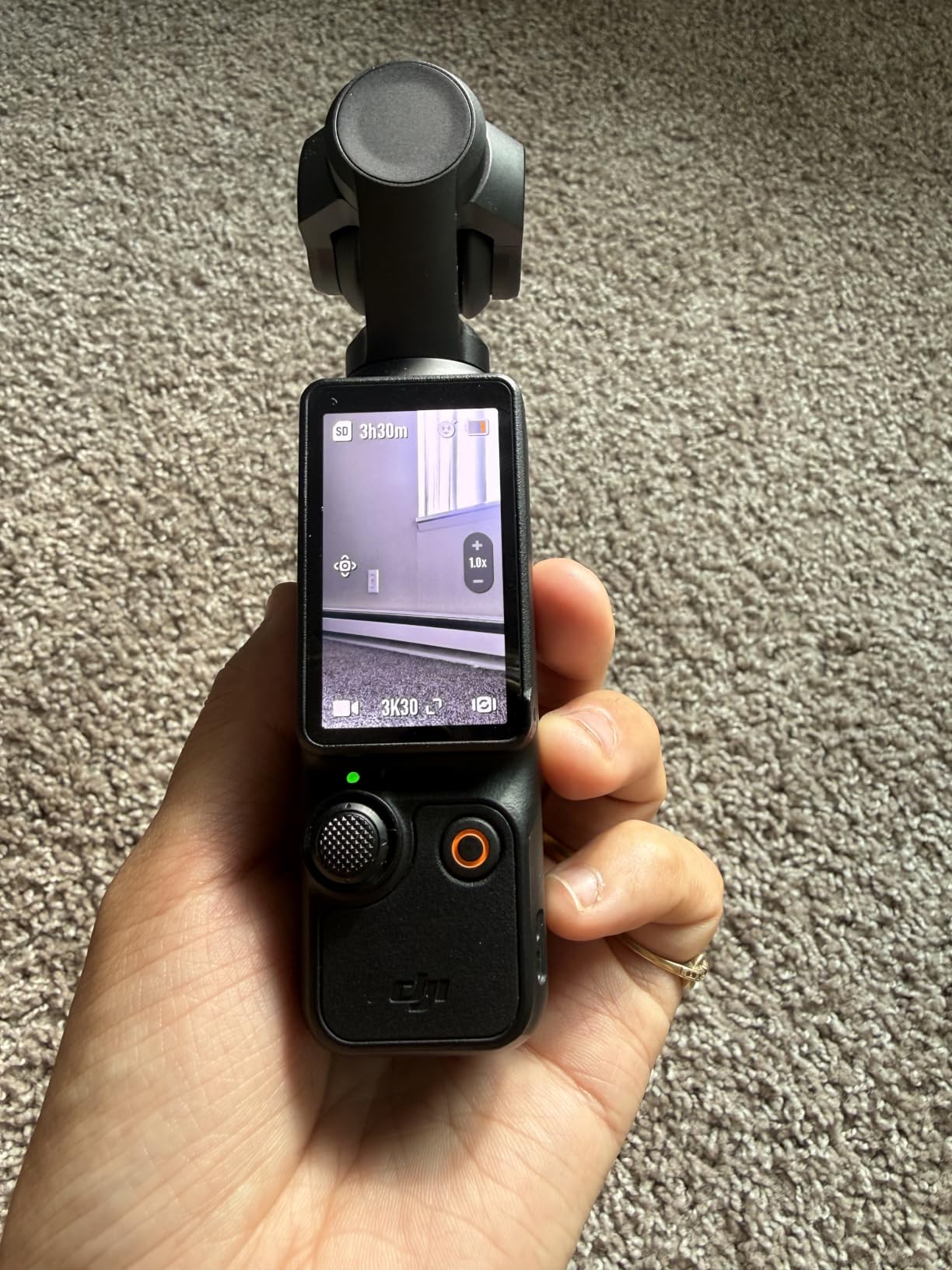 DJI Osmo Pocket 3 Creator Combo, Vlogging Camera with 1'' CMOS & 4K/120fps | 3-Axis Stabilization, Spotlight Follow, Fast Focusing, Mic Included for Clear Sound, Small Camera for Photography customer photo 2