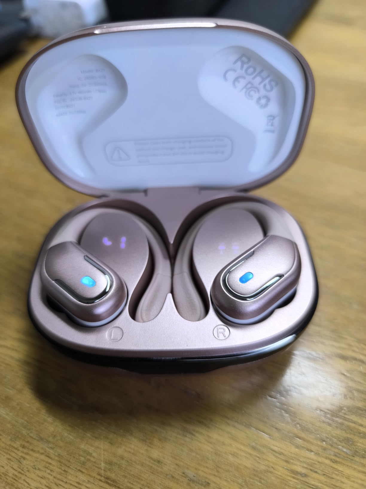 Wireless Earbud, 75H Bluetooth 5.4 Headphones Sport IP7 Waterproof, Running Wireless Earphones with ENC Noise Canceling Mic, 3D Bass Over Ear bud with Earhooks for Android, iOS, Workout, Gym customer photo 2