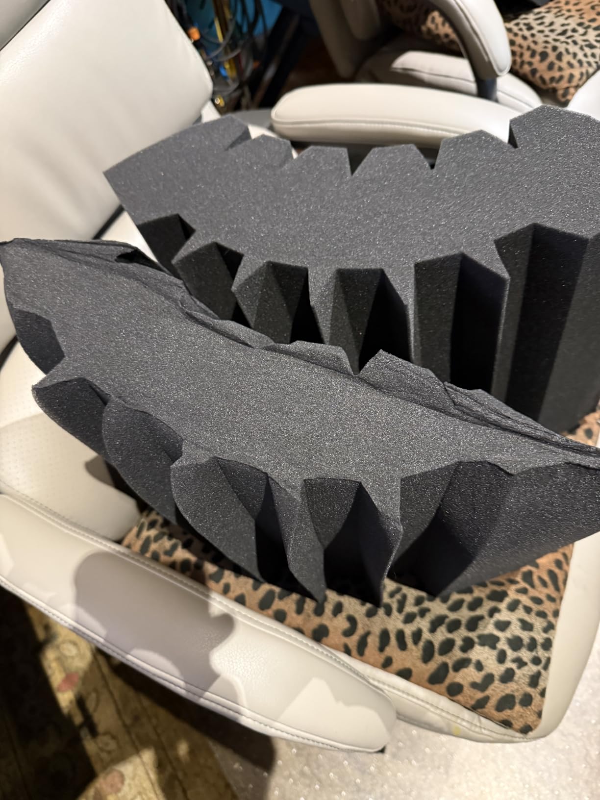 Focusound 4 Pack Bass Traps Corner Acoustic Foam Corner 16.5
