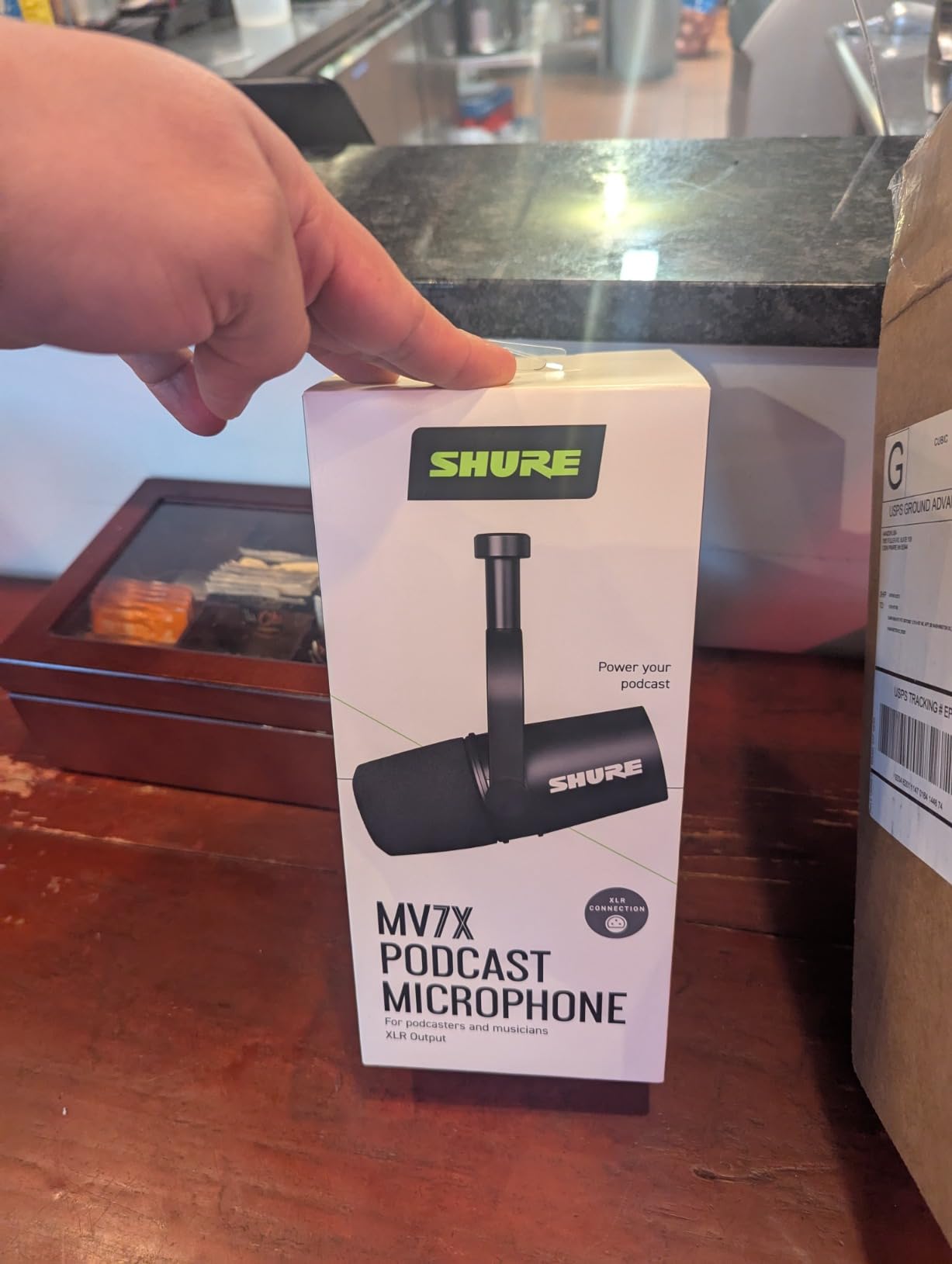 Shure MV7X XLR Podcast Microphone with XLR Cable - Dynamic Mic for Podcasting customer photo 1