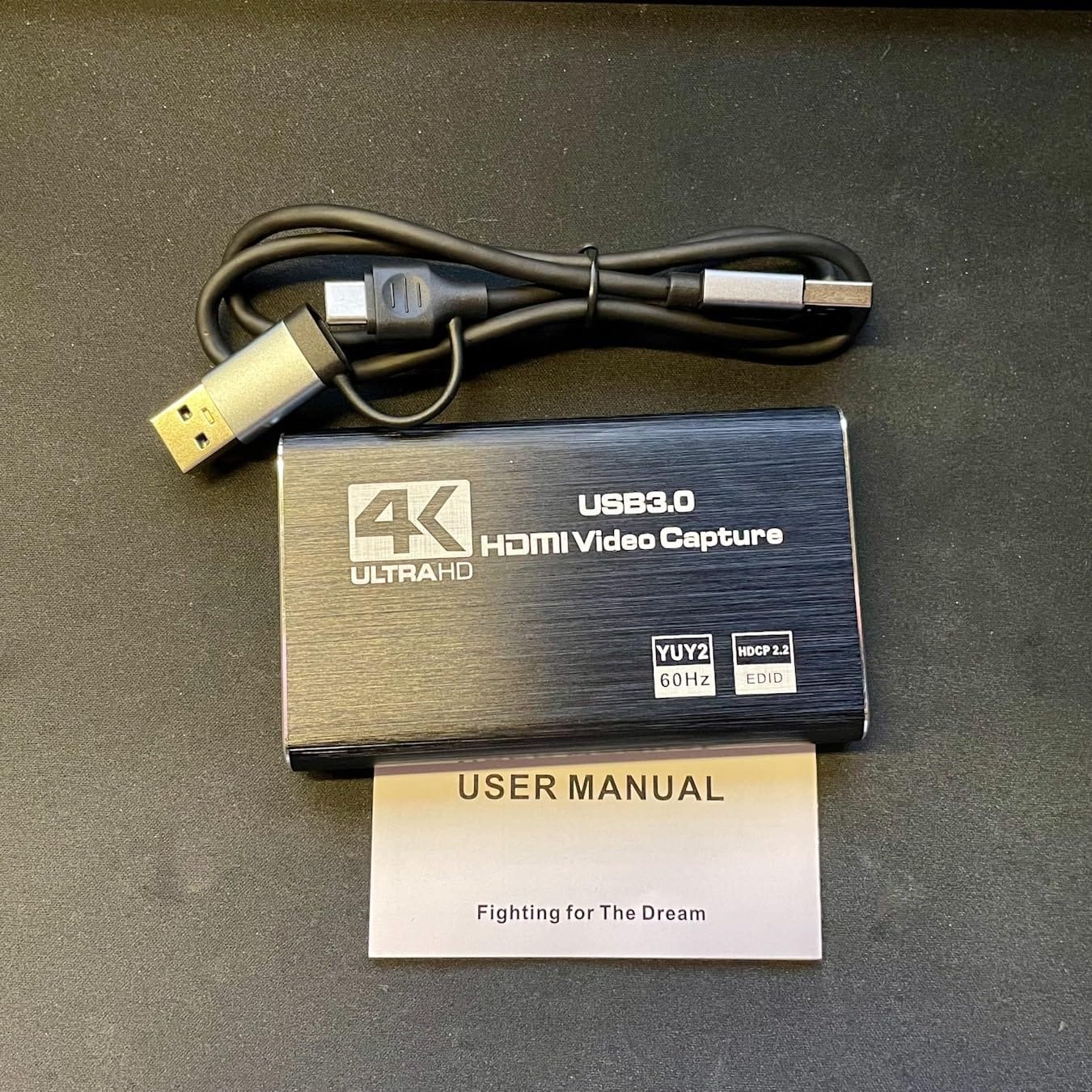 XIIXMASK USB 3.0 HDMI Capture Card, 1080P 60FPS Capture, 4K Pass-Through | Dual-Port USB-A/USB-C, 2K 30FPS/1080P 60FPS Video Capture & Streaming for PS4/PS5, Switch 1/2, Xbox, PC, Mac, Camera customer photo 2