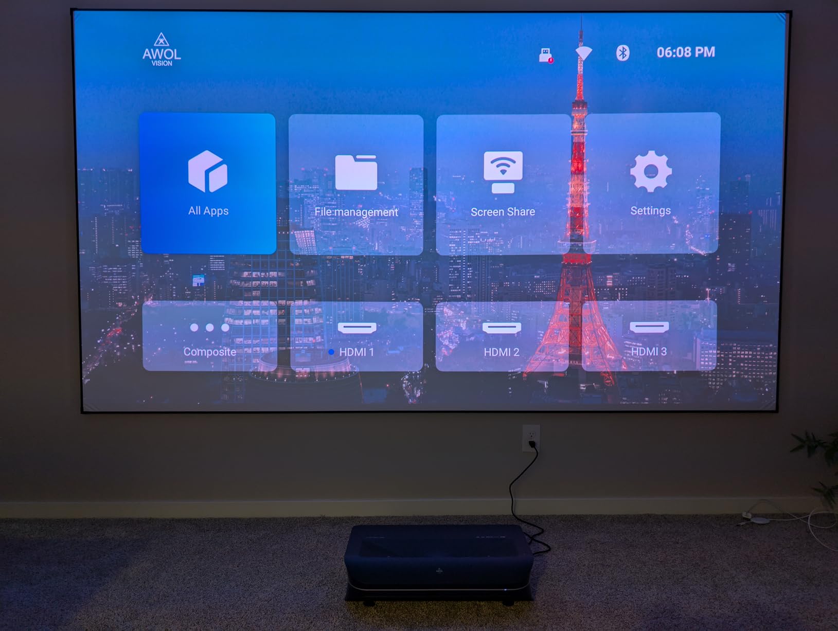AWOL VISION LTV-3000 Pro 4K 3D Ultra Short Throw Triple Laser Projector customer photo 1