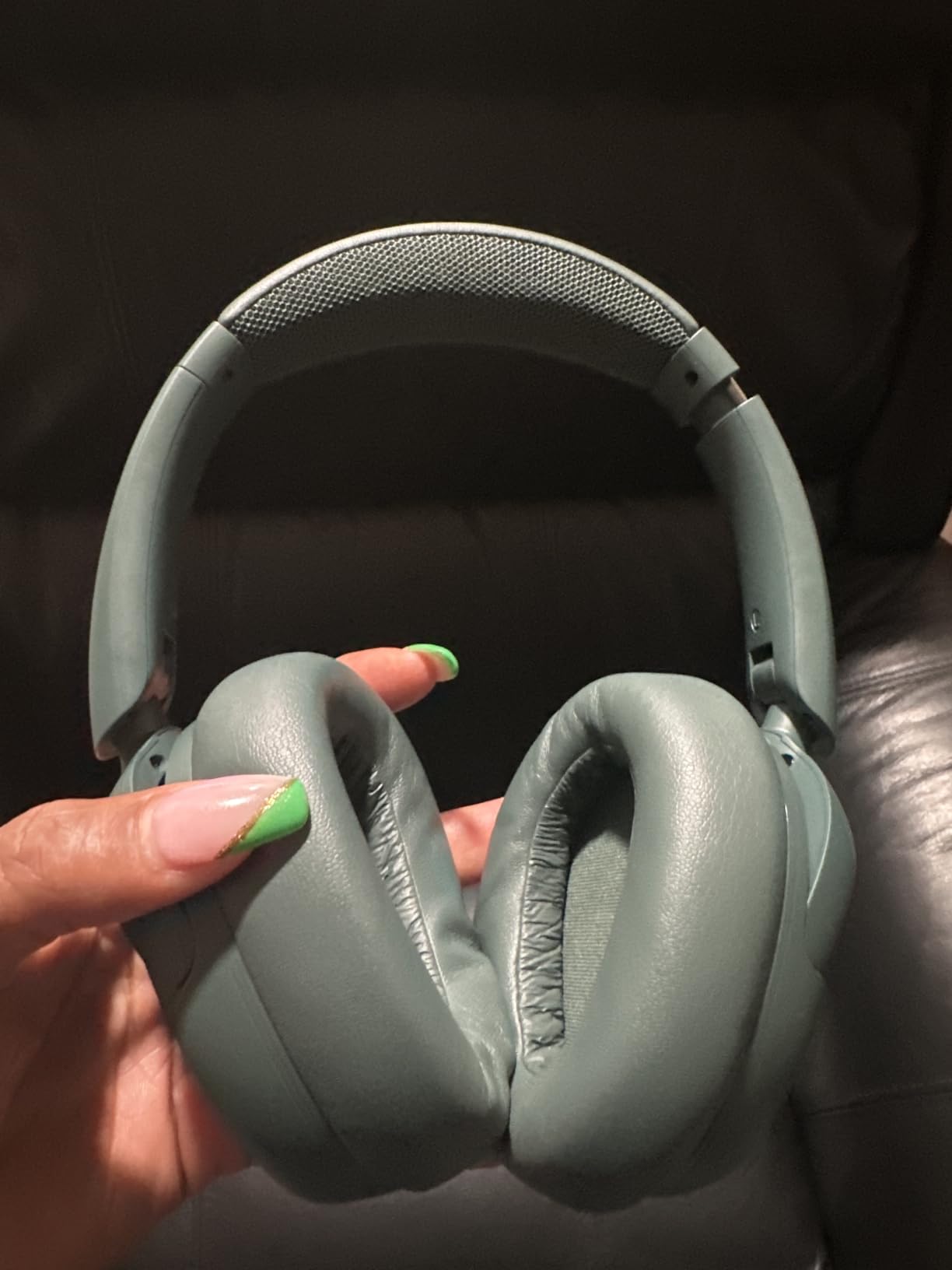 JLab, JBuds Lux ANC, Over Ear Headphones, Active Noise Cancelling, Bluetooth, Spatial Audio, Sage customer photo 1