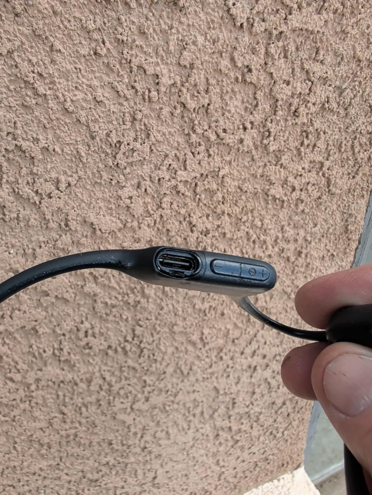 SHOKZ OpenRun Bone Conduction Bluetooth Headphones, Black, USB-C Charging - Bundle with Sweat Headband; Open ear comfort; Lightweight & Secure fit; IP67 water resistance; 8H battery; Running/Cycling customer photo 2