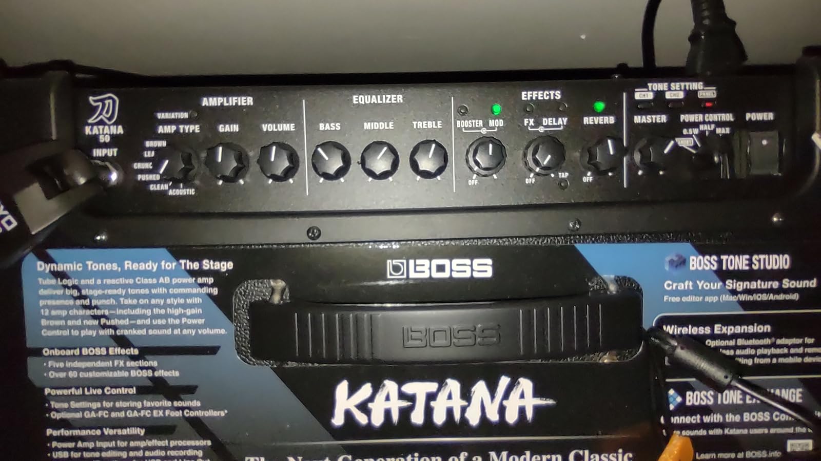 BOSS Katana-50 Gen 3 Guitar Amplifier, 50-Watt Combo Amp with 12-Inch Speaker customer photo 2