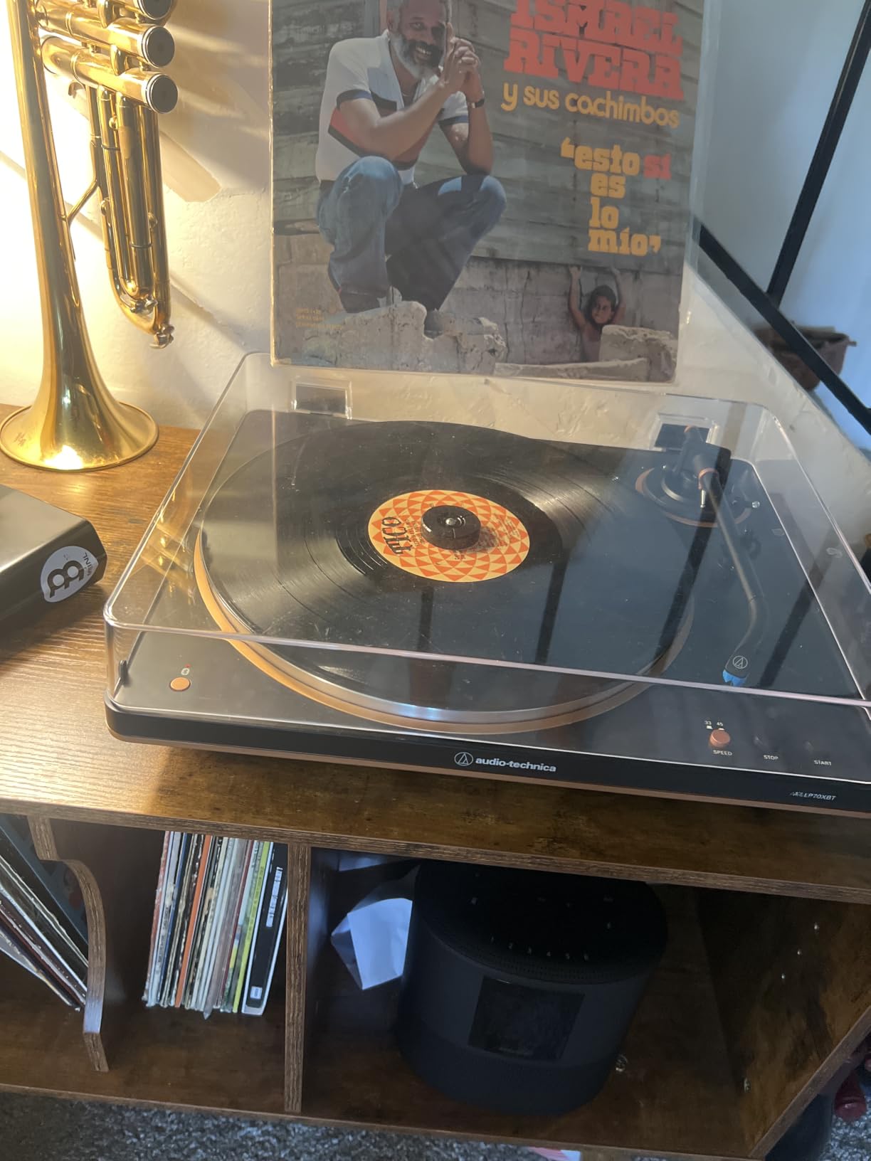 Audio-Technica AT-LP70XBT Wireless Turntable (Black/Bronze) | Fully automatic belt-drive turntable with Bluetooth and AT-VM95C cartridge for vinyl, streaming and analog audio customer photo 1