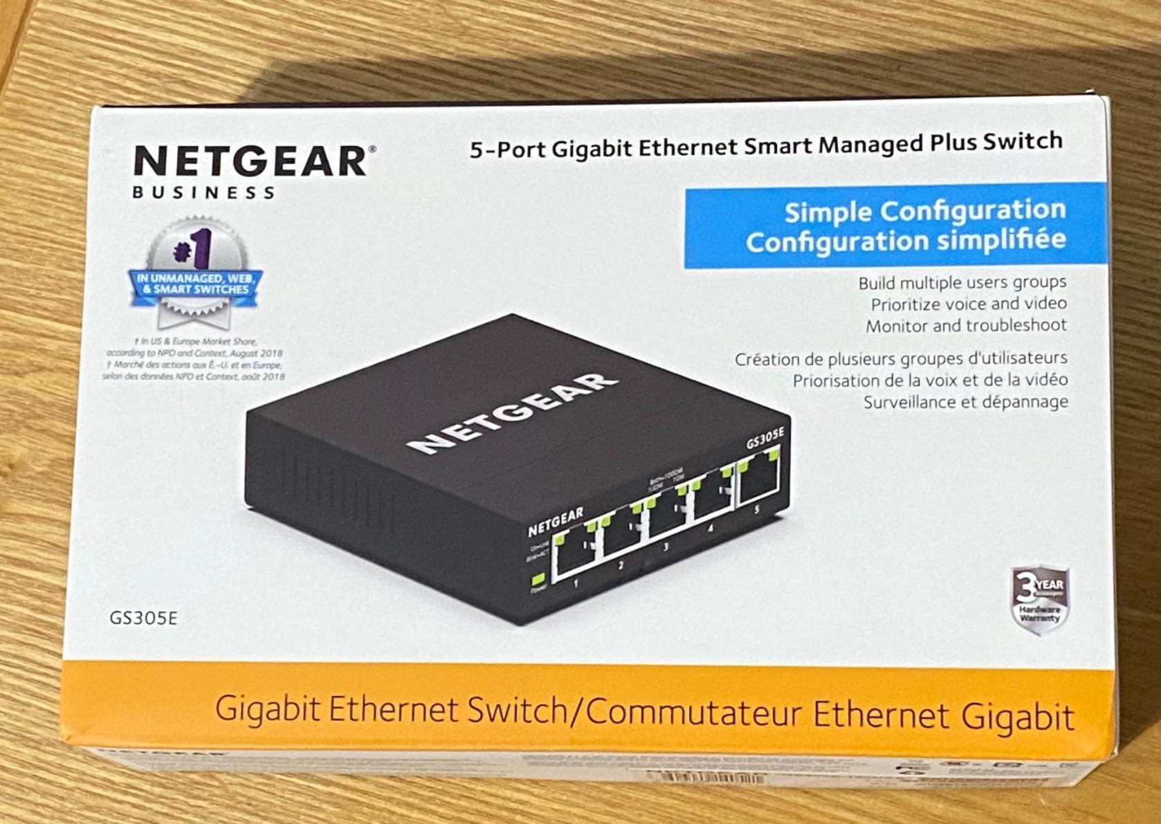 NETGEAR 8-Port Gigabit Ethernet Easy Smart Managed Network Switch (GS308E) customer photo 1