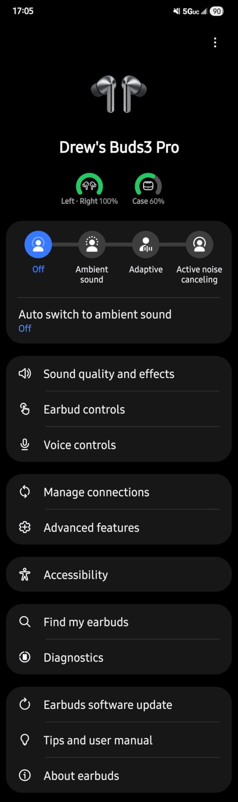 Samsung Galaxy Buds 3 Pro AI True Wireless Bluetooth Earbuds, Noise Cancelling, Sound Optimization, Redesigned Comfort Fit, Silver [US Version, Amazon Exclusive, 2Yr Warranty] customer photo 2