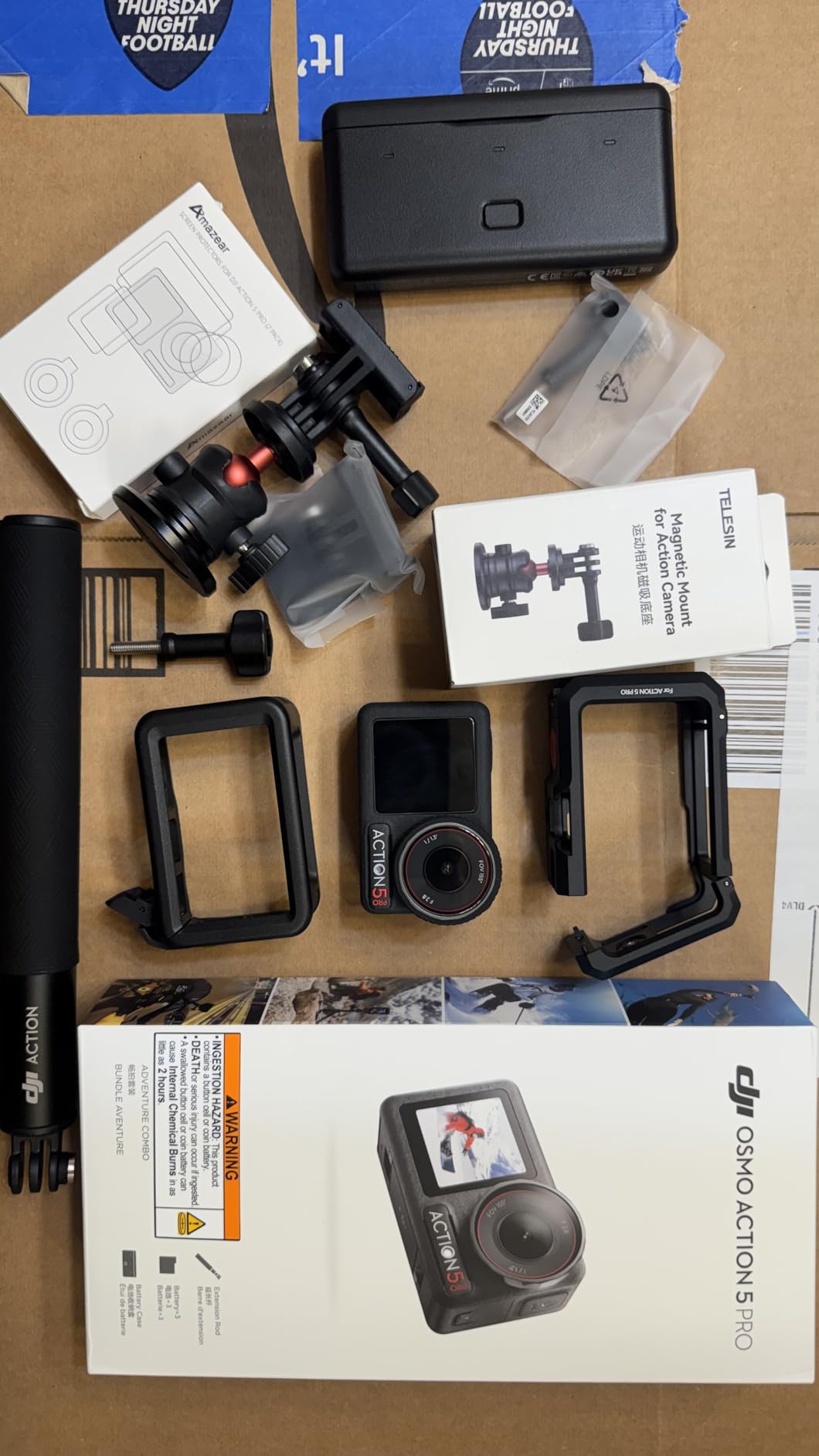 DJI Osmo Action 5 Pro Adventure Combo, Waterproof Action Camera | 1/1.3