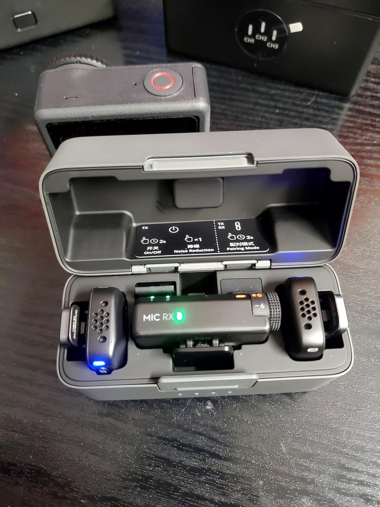 DJI Mic Mini (2 TX + 1 RX + Charging Case), Ultralight, Detail-Rich Audio | 48h Use, Noise Cancelling, Automatic Limiting, Wireless Microphone for Camera/iPhone/Android, Vlog, Streaming customer photo 1