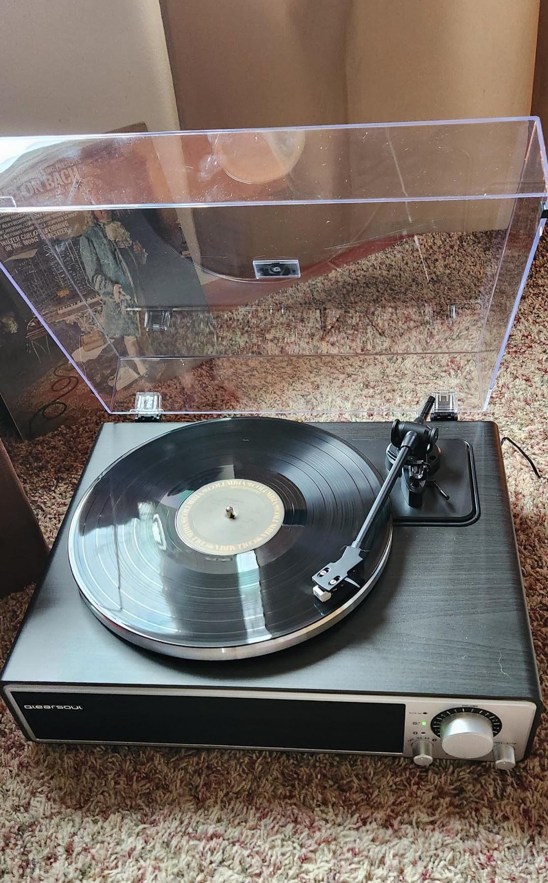 ONE-Q All-in-one Vinyl Record Player with Bluetooth 5.4 | HiFi Turntable Built-in Speakers, Phono Preamp, AT-3600L Cartridge, 33/45 RPM, Auto Off customer photo 2