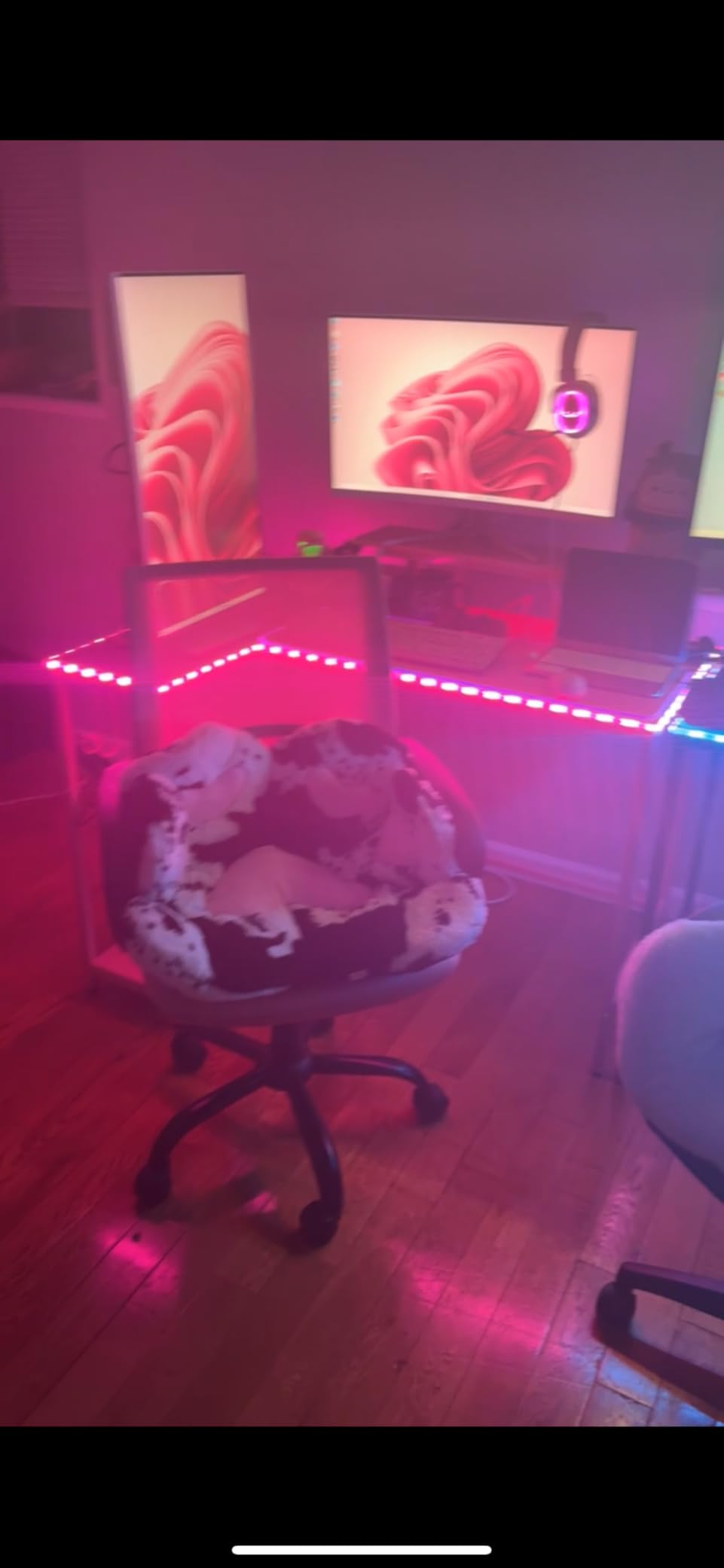Bestier 42-Inch L-Shaped Computer Desk with Charging & LED customer photo 1