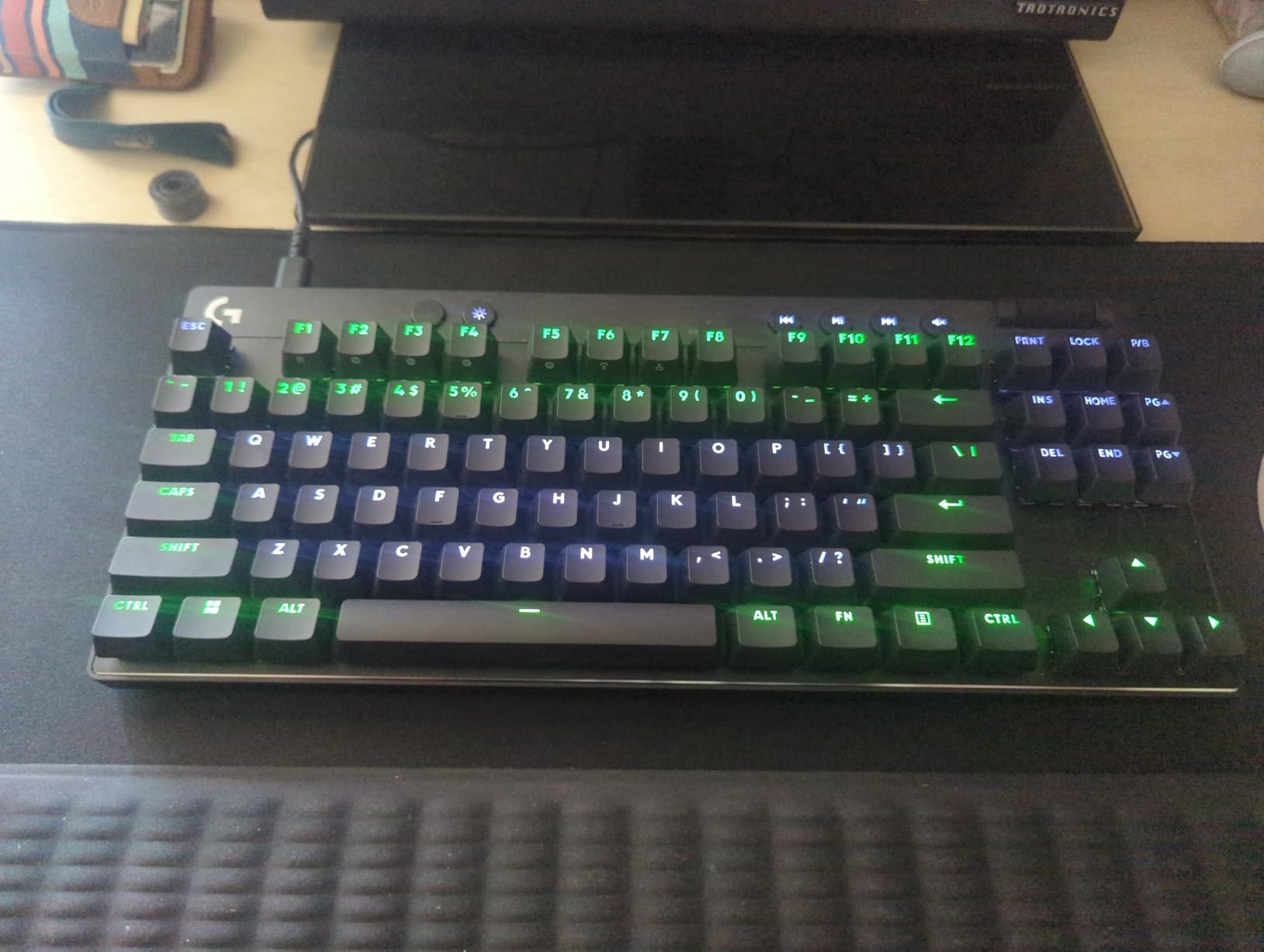 Logitech G PRO X TKL Rapid Tenkeyless Gaming Keyboard (Hall-Effect) - Black | Hall-Effect Magnetic Analog Switches with Rapid Trigger, Lightsync RGB, Detachable USB-C Cable, Volume Roller & Media Buttons customer photo 2