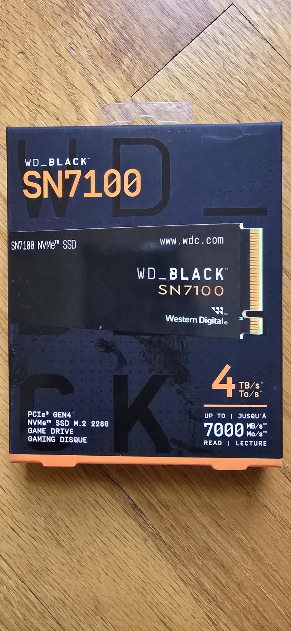 WD_Black SN7100 1TB NVMe SSD - Gen4 PCIe, M.2 2280, Up to 7,250 MB/s Read Speed, Up to 6,900 MB/s Write Speed, Next Gen TLC 3D NAND, for Laptops, Handheld Gaming Devices - WDS100T4X0E customer photo 1