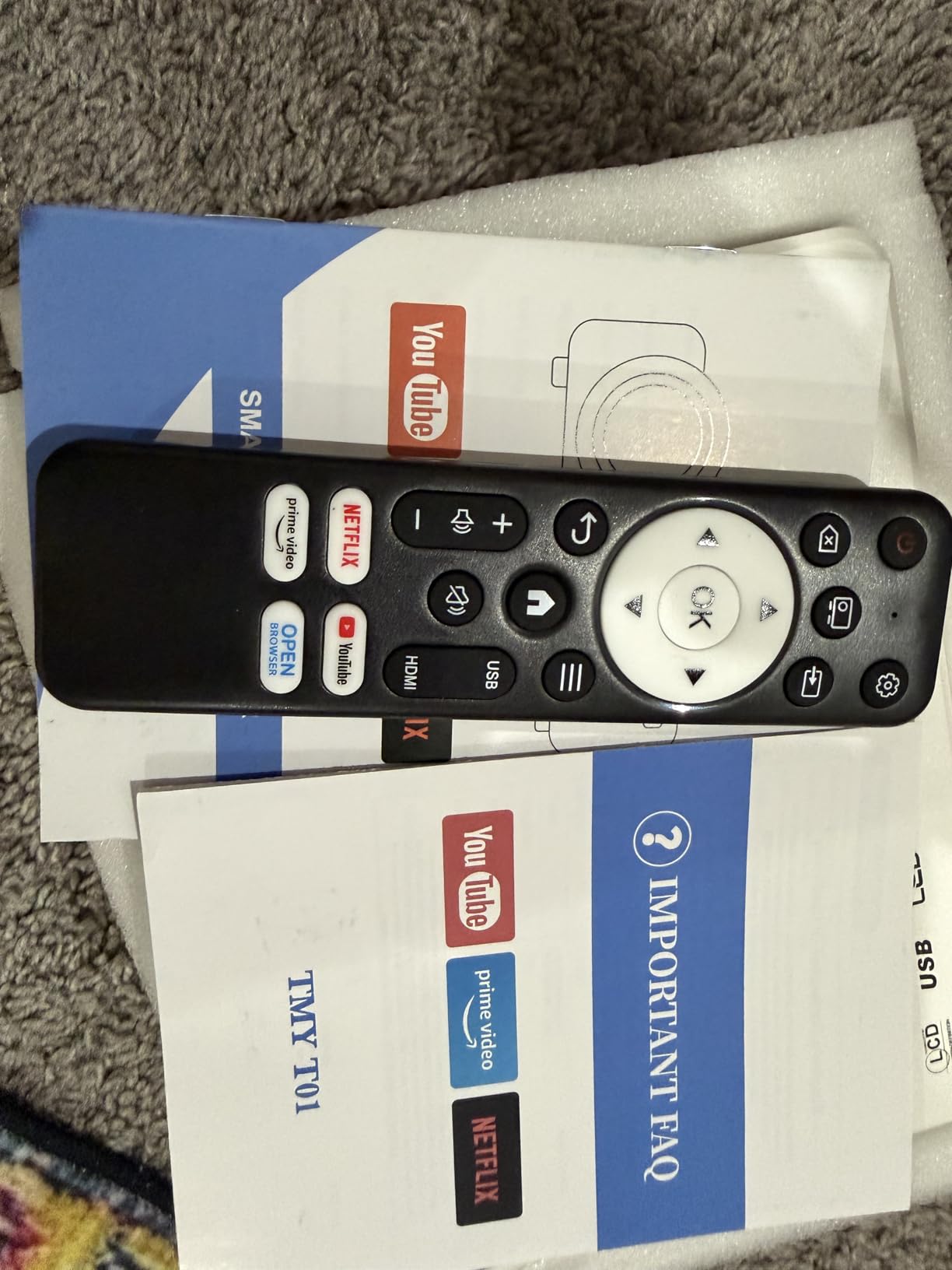 TMY 1080P Mini Projector, Built in Netflix app, 2-way Bluetooth, WiFi6 customer photo 1