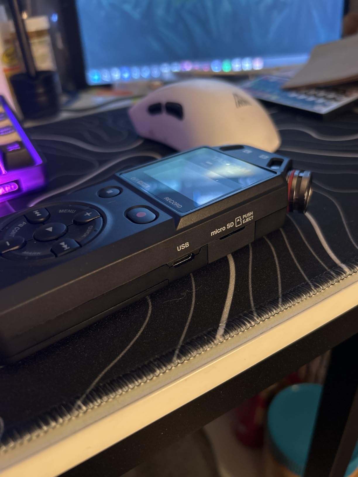 TASCAM DR-05XP 32-Bit Float Portable Handheld Field Recorder and USB-C Audio Interface - Digital Stereo Recording of Music, Sound, Voice, Audio for Video and Podcasting customer photo 2