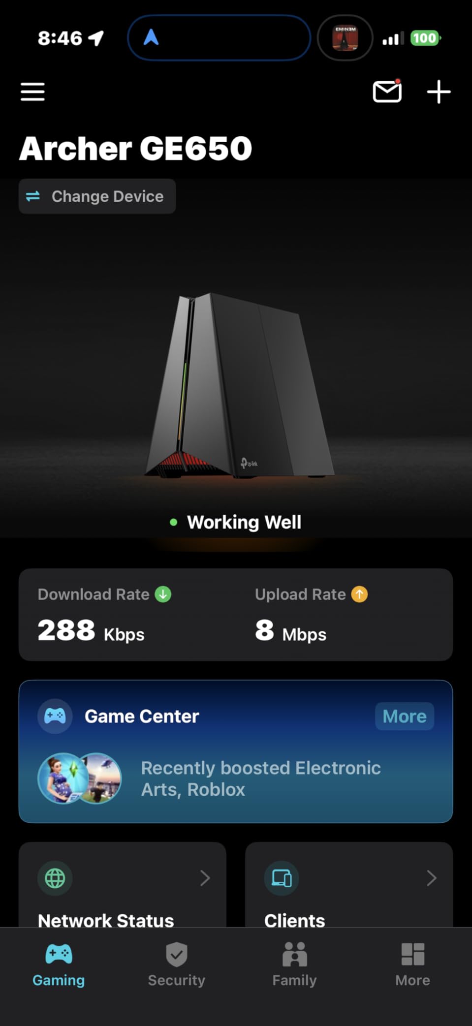 TP-Link Tri-Band BE11000 Wi-Fi 7 Gaming Router (Archer GE650) - 6-Stream, 11 Gbps, 2×5G + 3×2.5G Ports customer photo 2