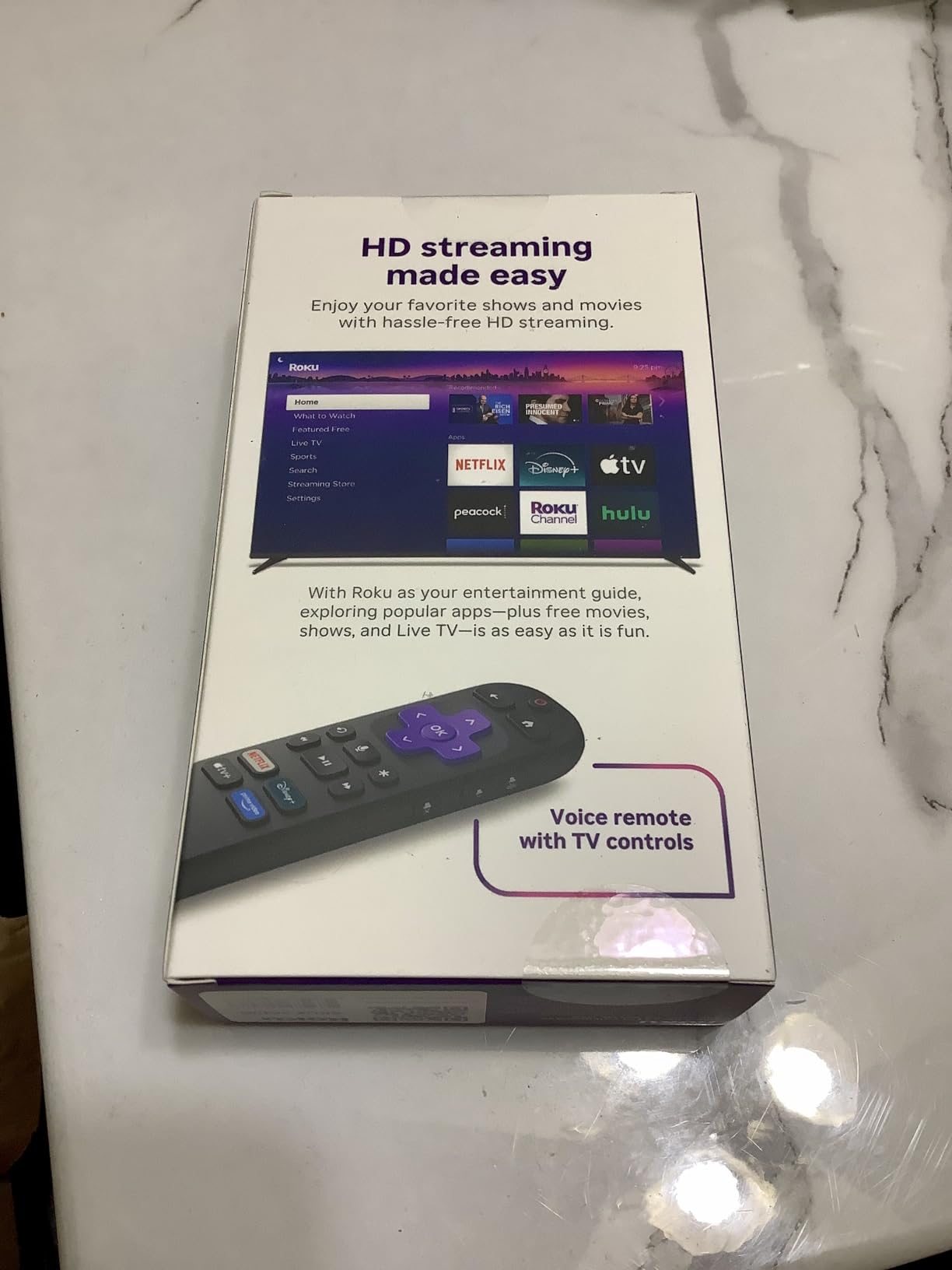 Roku Streaming Stick HD with Voice Remote | Compact 4K Streaming Device for TV with Roku Voice Remote & Long-Range Wi-Fi - Free & Live Local News, Sports customer photo 1