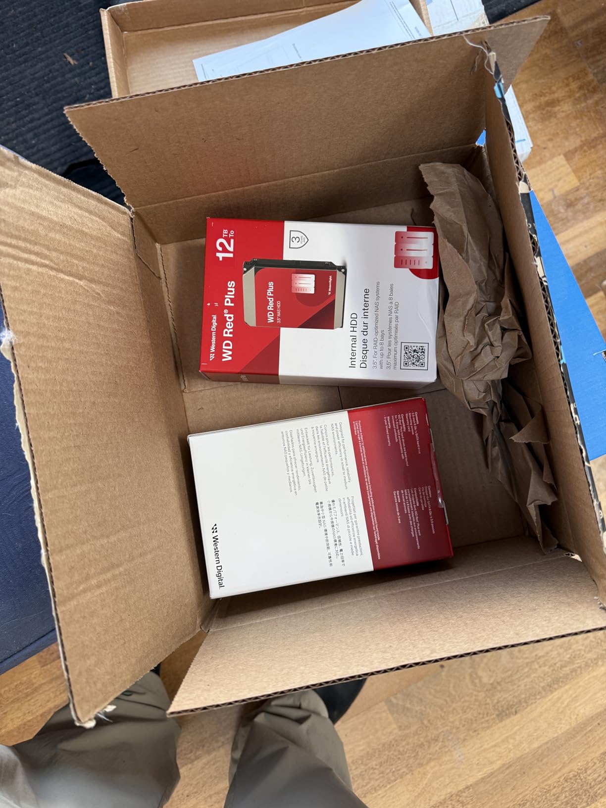Western Digital 10TB WD Red Plus NAS Internal Hard Drive HDD - 7200 RPM, SATA 6 GB/s, CMR, 512 MB Cache, 3.5