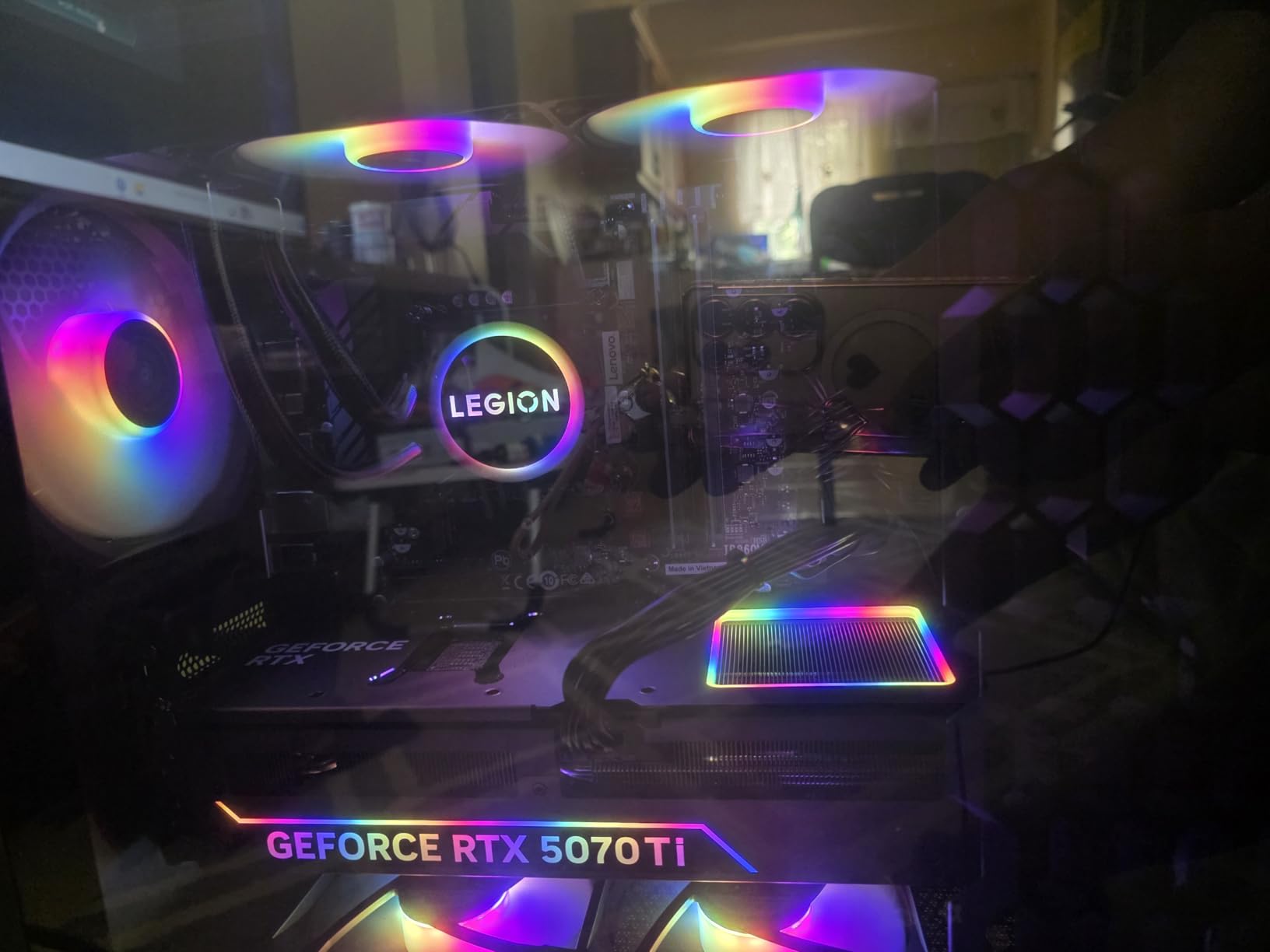 Lenovo Legion Tower 5i - AI-Powered Gaming PC - Intel Core Ultra 7 265F Processor - NVIDIA GeForce RTX 5070 Ti Graphics - 32 GB Memory - 1 TB Storage - 3 Months of PC GamePass customer photo 1