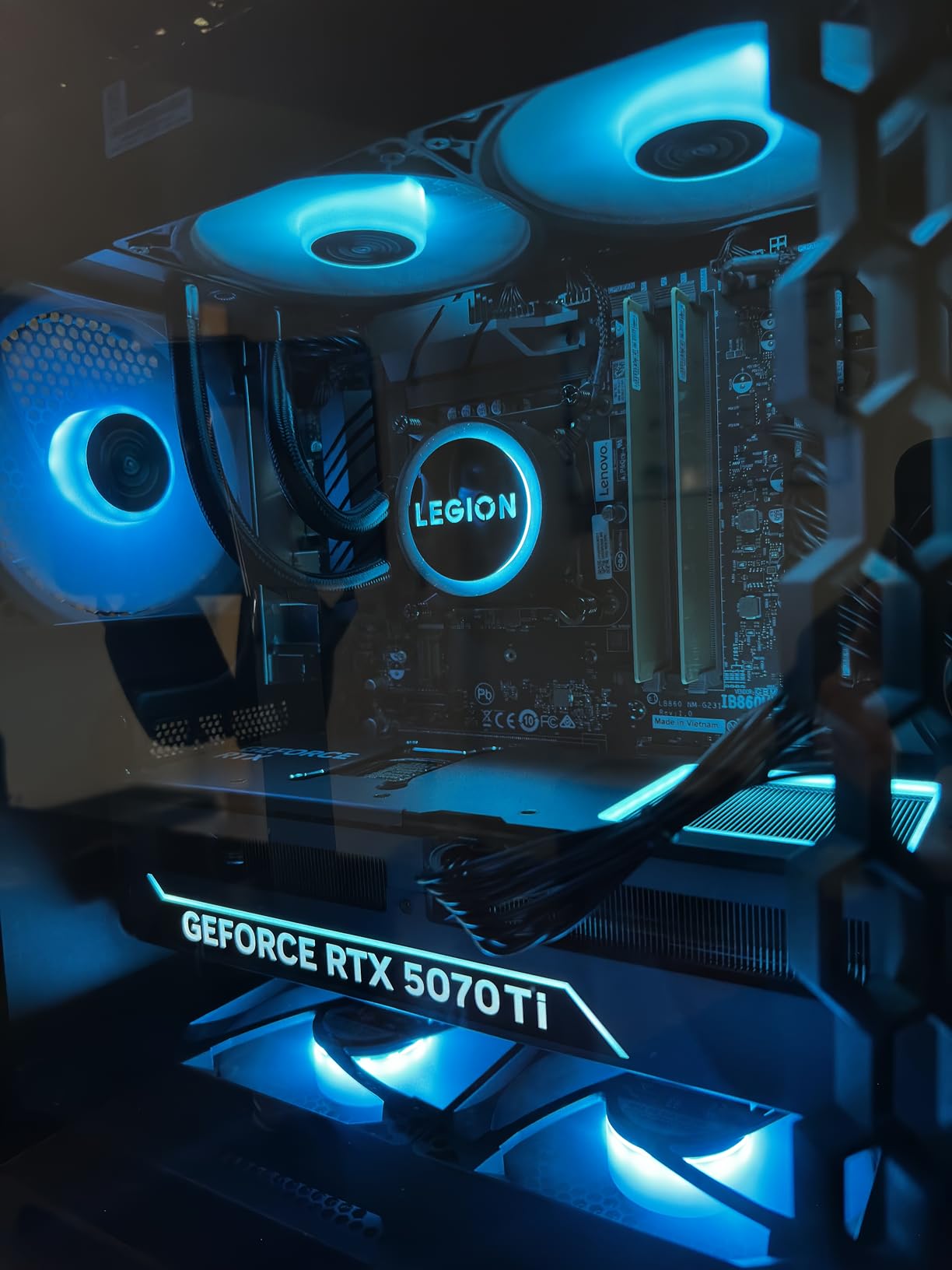 Lenovo Legion Tower 5i - AI-Powered Gaming PC - Intel Core Ultra 7 265F Processor - NVIDIA GeForce RTX 5070 Ti Graphics - 32 GB Memory - 1 TB Storage - 3 Months of PC GamePass customer photo 2