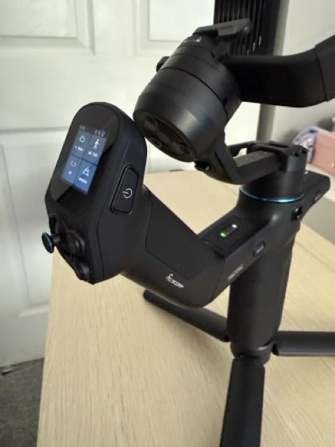 FeiyuTech SCORP Mini-3-Pro Gimbal Stabilizer for Camera Mirrorless/Compact/Action Cameras, Smartphone, 18m AI Tracking, Detachable Remote Handle, 4.4lbs Payload, 3-axis Gimbal for Canon Sony Nikon customer photo 2