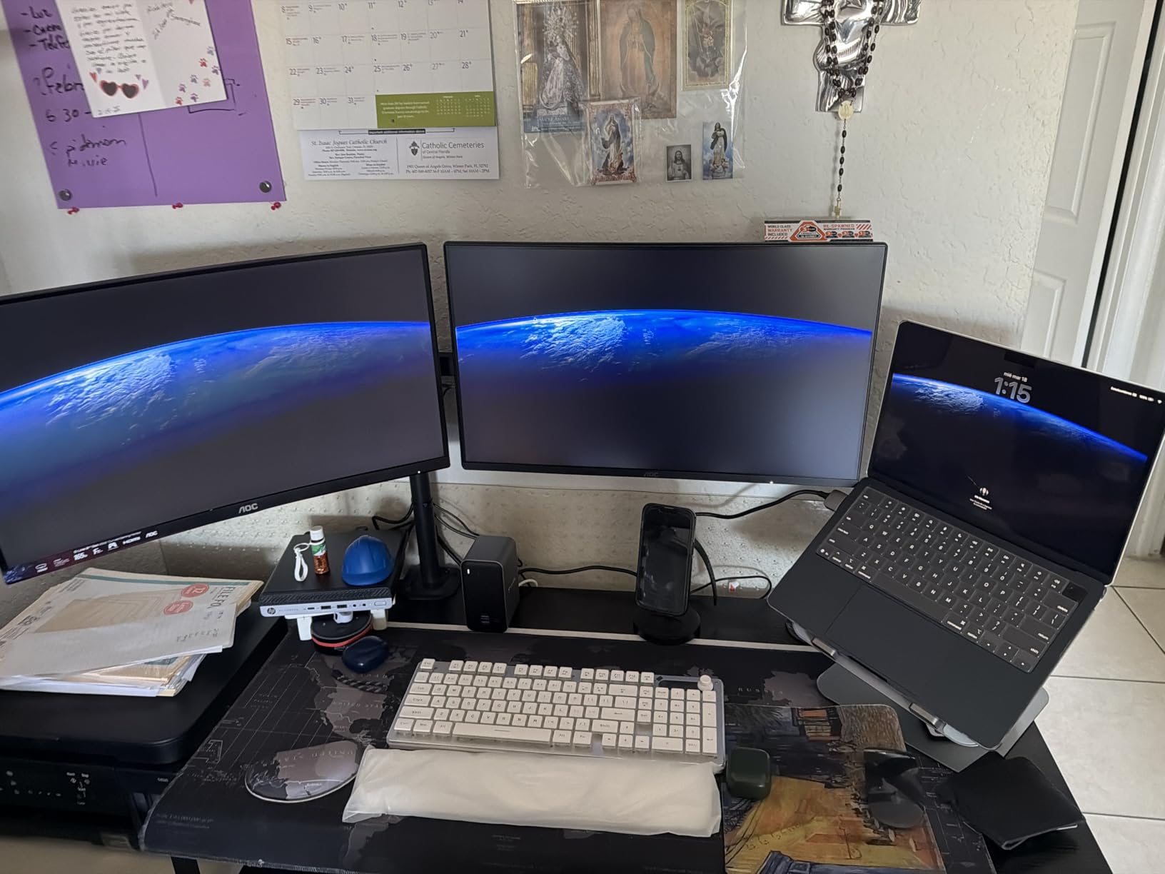 AOC 24 Inch Gaming Monitor FHD 144Hz Fast IPS 0.5ms HDR, 24G51F | 1920x1080 Computer Monitor, Adaptive-Sync, LED, Audio Earphone out, VESA Mount, Console Ready, 3-Year Zero-Bright-Dot customer photo 2