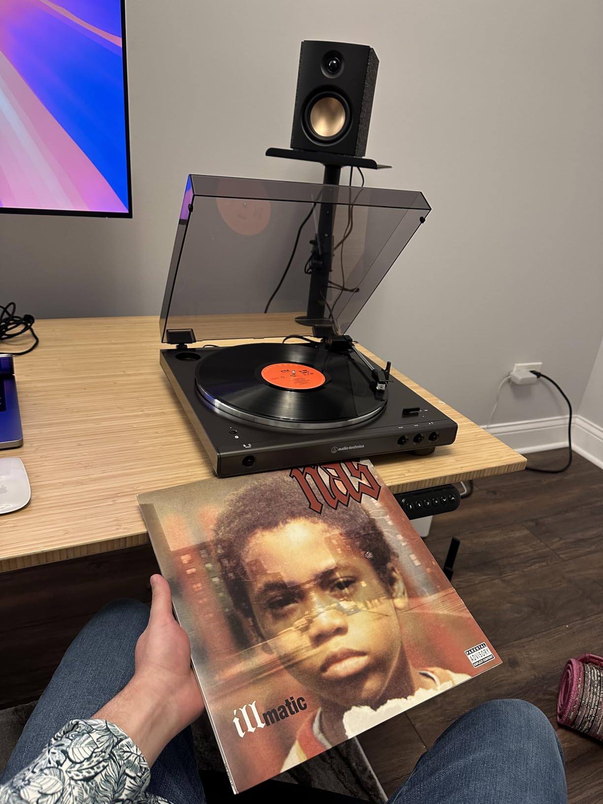 Audio-Technica AT-LPGO-BT Fully Automatic Wireless Belt-Drive Turntable (Gun-Metal/Black) customer photo 1