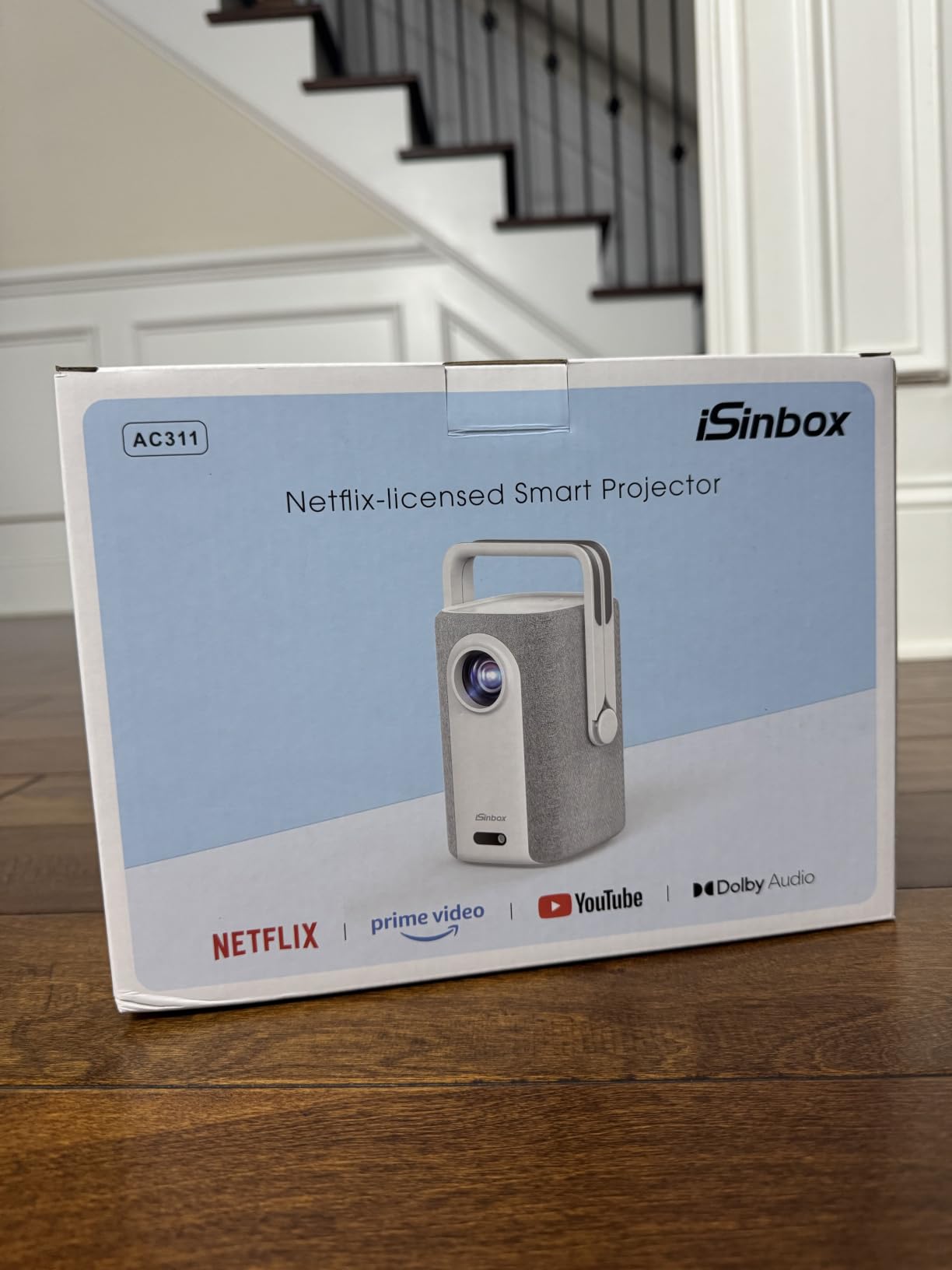 iSinbox Short Throw Projector 4K, Now with Netflix, Auto Focus, 40W Dolby customer photo 1