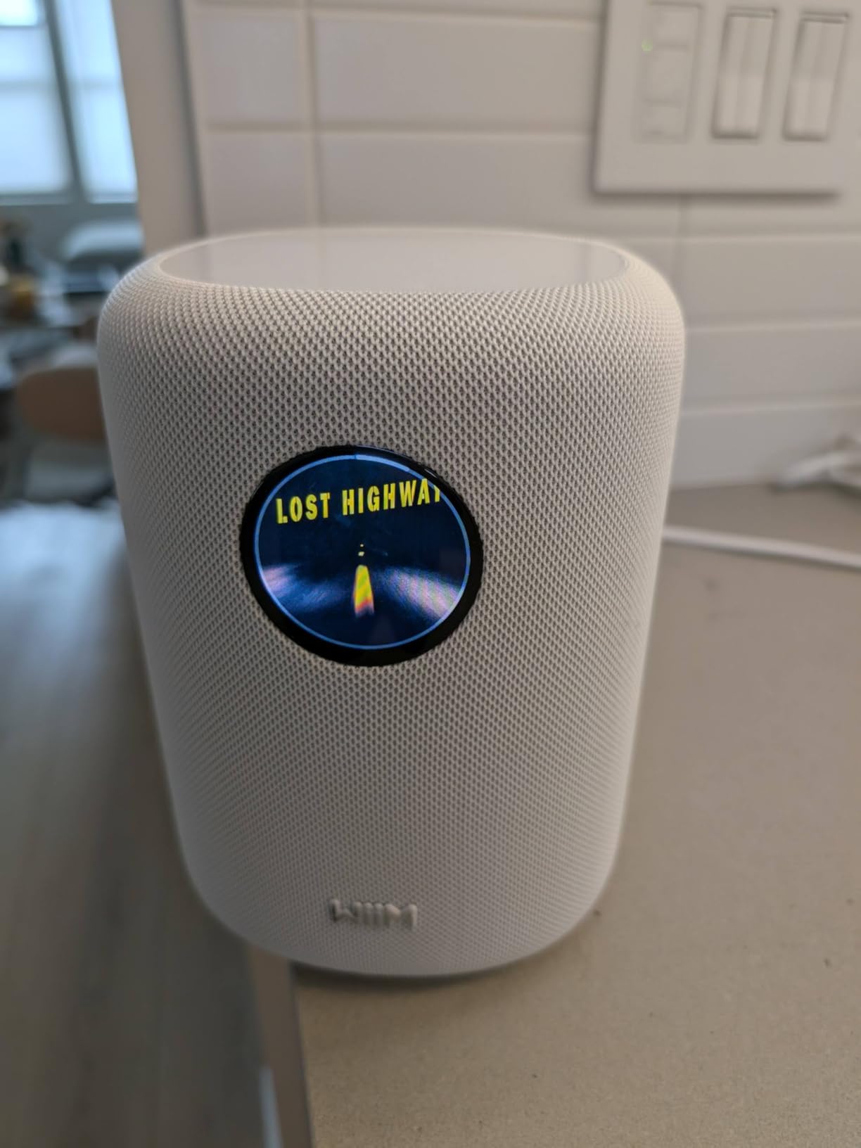 WiiM Sound Smart Speaker with Hi-Res Audio, WiFi and Touchscreen, White | 100W peak 2.1 stereo, 1.8