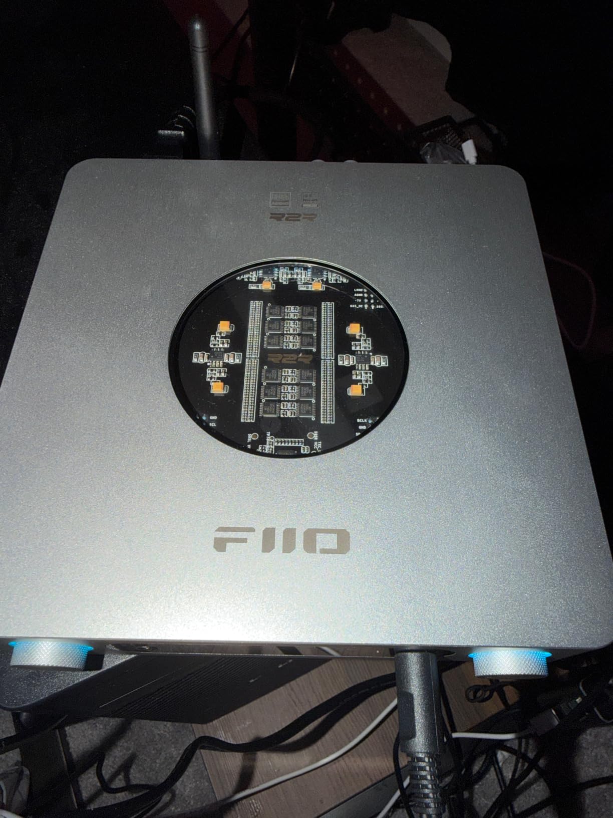 FiiO K13 R2R Desktop DAC & Headphone Amp, High-Fidelity 24Bit R2R DAC, Powerful 2400mW Output, LDAC Bluetooth Streaming, Dual Power Supply, 10-Band PEQ, Balanced XLR & RCA Audio Output (Silver) customer photo 1