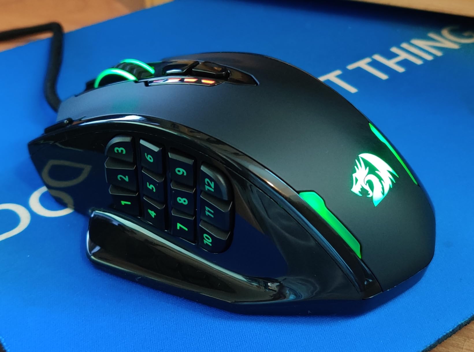Redragon M908 Wired RGB MMO Gaming Mouse 24000 DPI Remapping Keys | Stable Lag-Free Connection, Redefine Keybinding Macro, Vibing Backlight, Ergonomic Grip Body Comfort customer photo 1