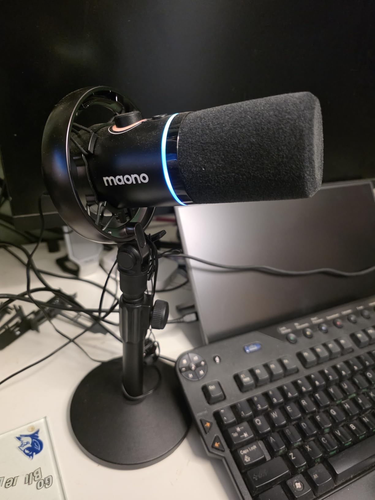 MAONO PD200W Hybrid Wireless Podcast Equipment Bundle for 2 | XLR USB Dynamic Microphone Kit with 2 Desktop Stand, Software, Noise Cancellation, for Co-hosted, Content Creation, Recording customer photo 1