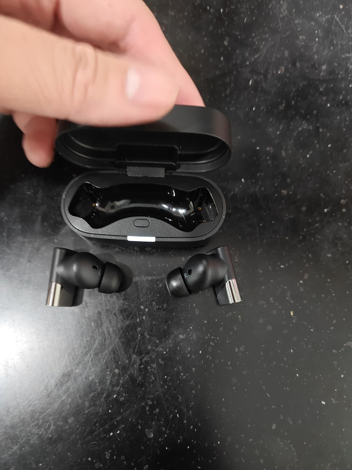 Status Pro X Wireless Earbuds, Triple Speaker Driver, Hi-Res Audio with LDAC, 52dB ANC, 6 Beamforming Mics with VoiceLoom AI for Clearest Calls (Black Alloy) customer photo 1