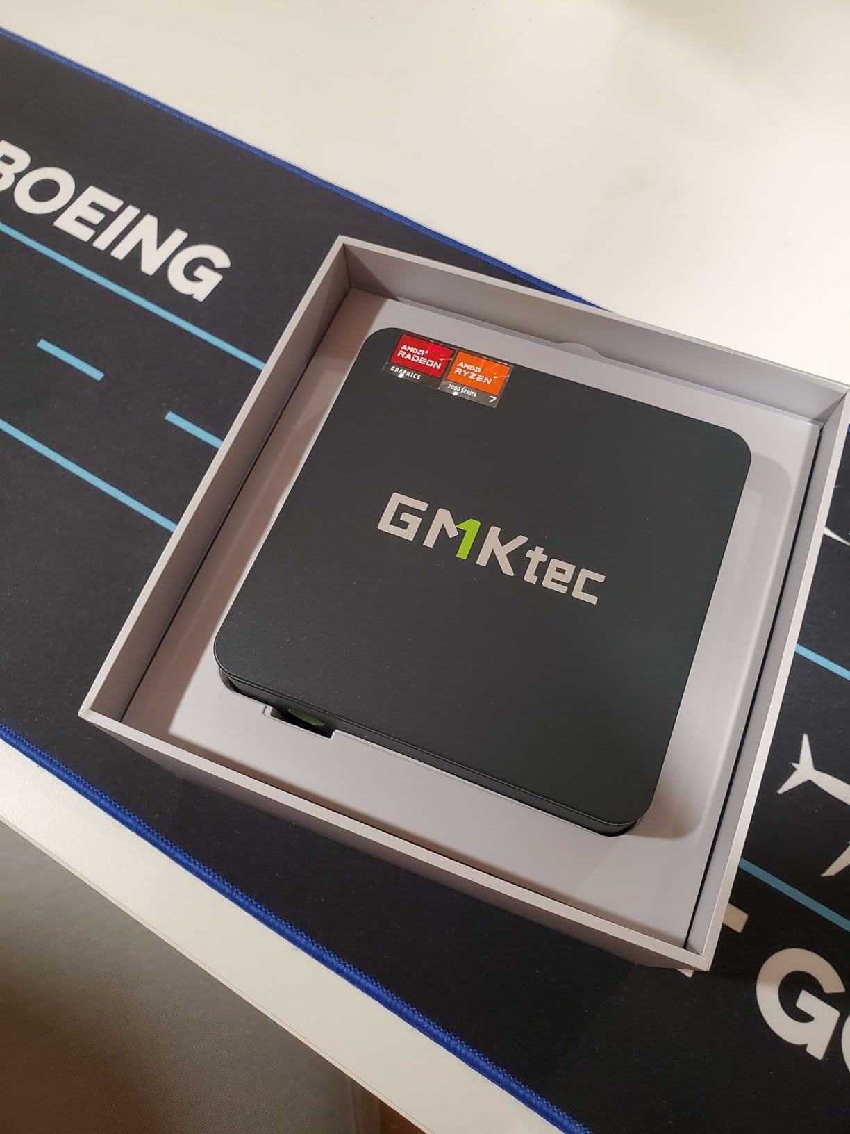 GMKtec Gaming PC Mini Computer, M7 Ultra Ryzen 7 PRO 6850U 32GB DDR5 RAM + 512GB Hard Drive PCle SSD Oculink Dual NIC LAN 2.5G Desktop, Dual USB4, HDMI 2.1, USB-C customer photo 1