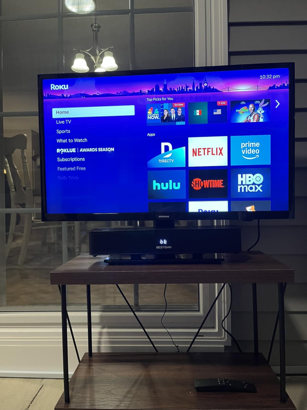 BESTISAN 2.1ch Sound Bar with Built-in Subwoofer, 120W Peak Power, HDMI ARC/Opt/AUX/USB/Bluetooth 5.3, 3 EQ Modes & Volume Boost, 16.5