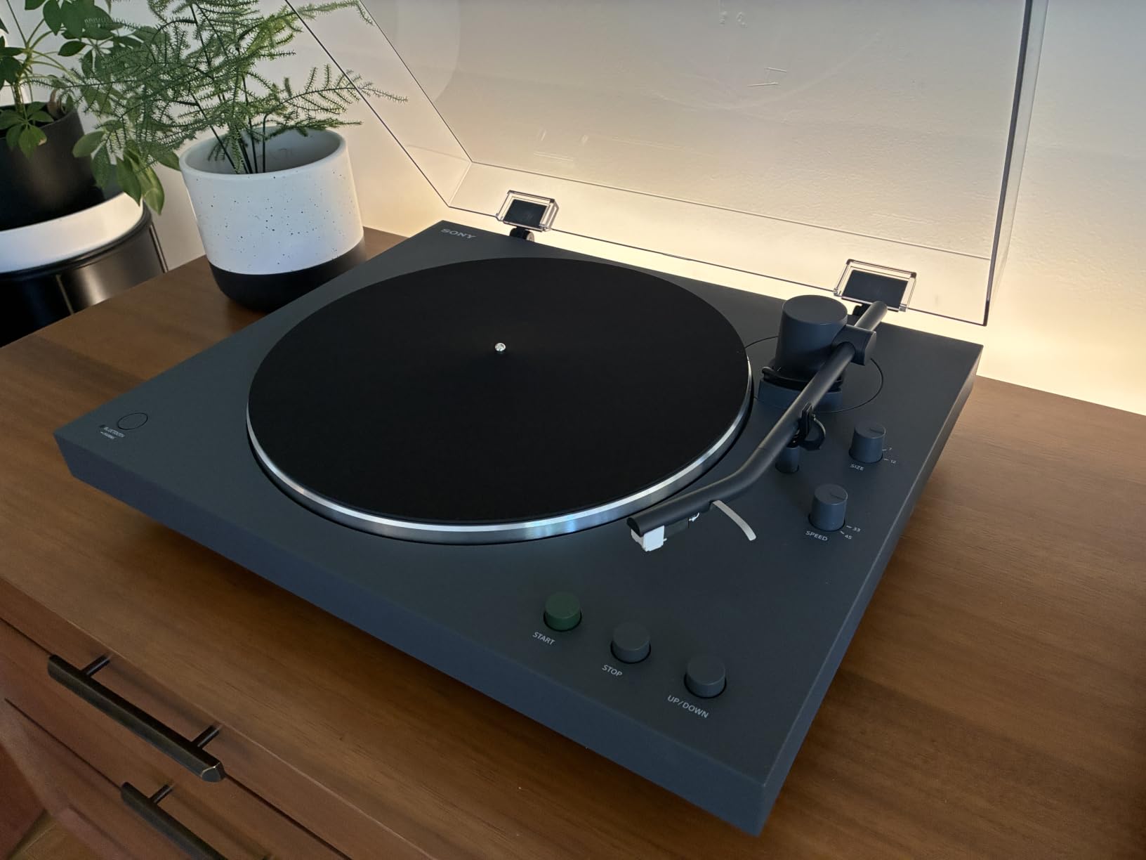 Sony PS-LX3BT Wireless Bluetooth Turntable with Full Auto Playback | Vinyl Record Player, Fully Automatic Belt Drive, Built-in Phono EQ, Wired & Wireless Connection, Transparent Dust Cover customer photo 2