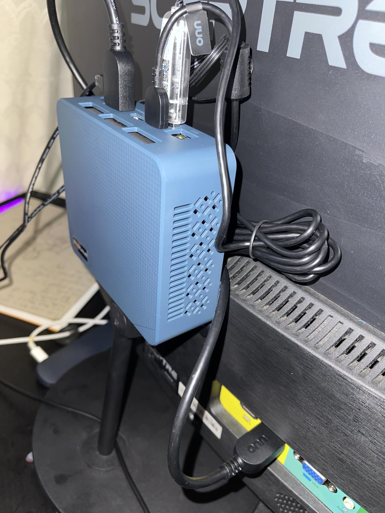 BOSGAME P4 Ultra Mini PC, Ryzen 7 7730U, 16GB RAM 1TB PCIe3.0 SSD | Dual 2.5G LAN, Wi-Fi 6E, BT5.2, 4K Triple Display HDMI | DP | Type-C, Home Office Business customer photo 2